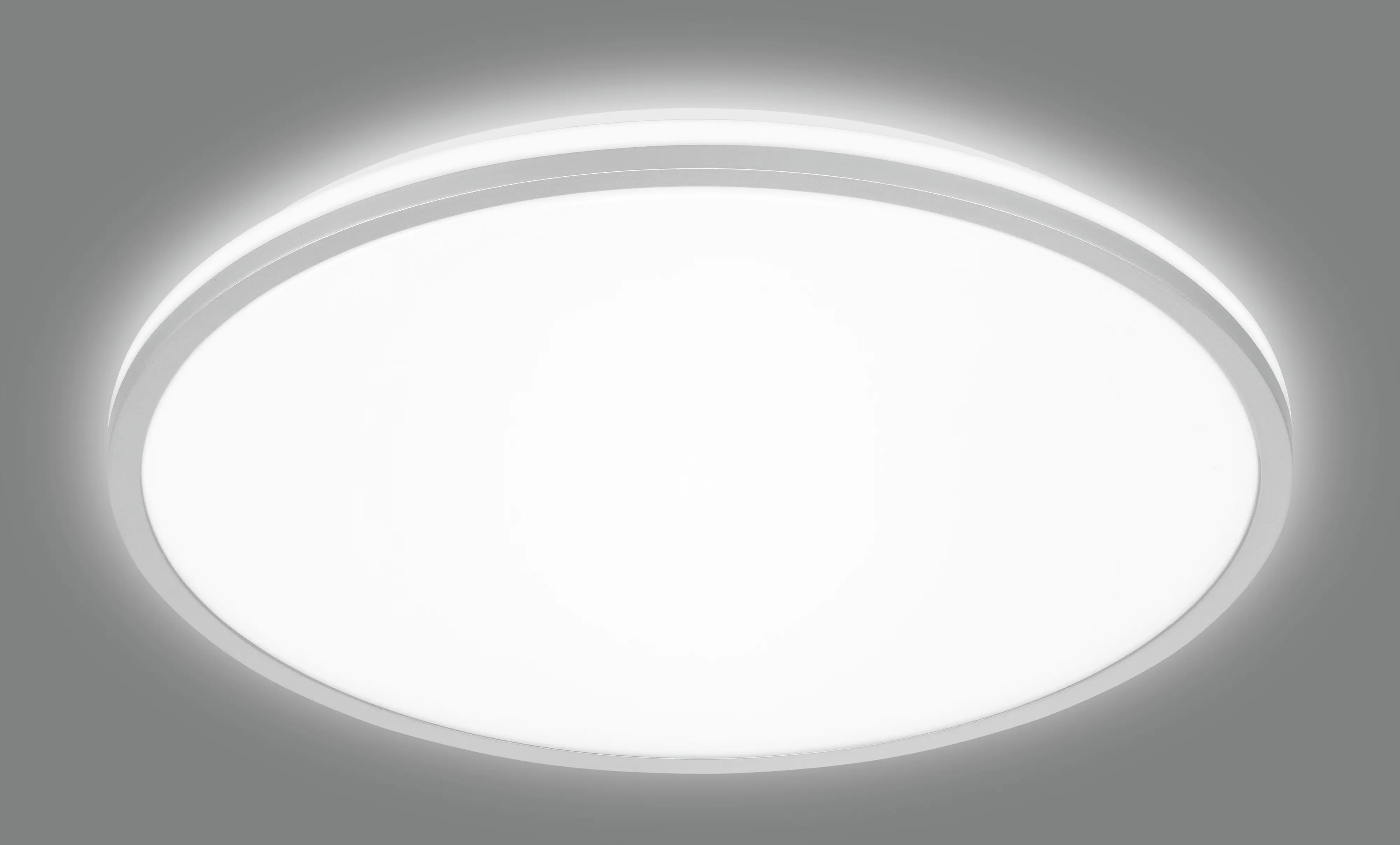 Briloner LED-Deckenleuchte Lana Ø 33 cm weiß-chrom neutralweiß