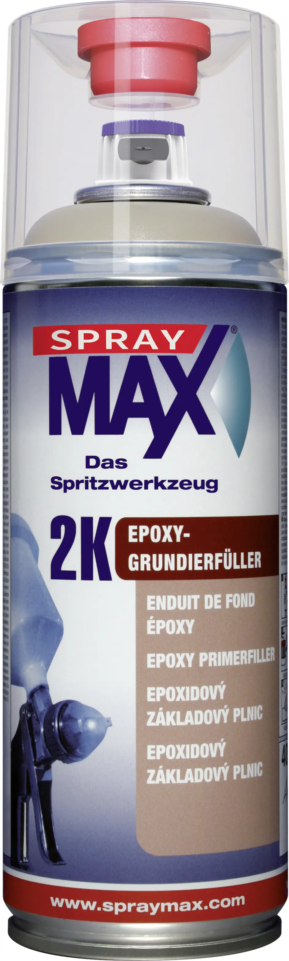 SprayMAX 2K Epoxy-Grundierfüller beige 400ml SprayMAX 2K Epoxy-Grundierfüller beige 400ml
