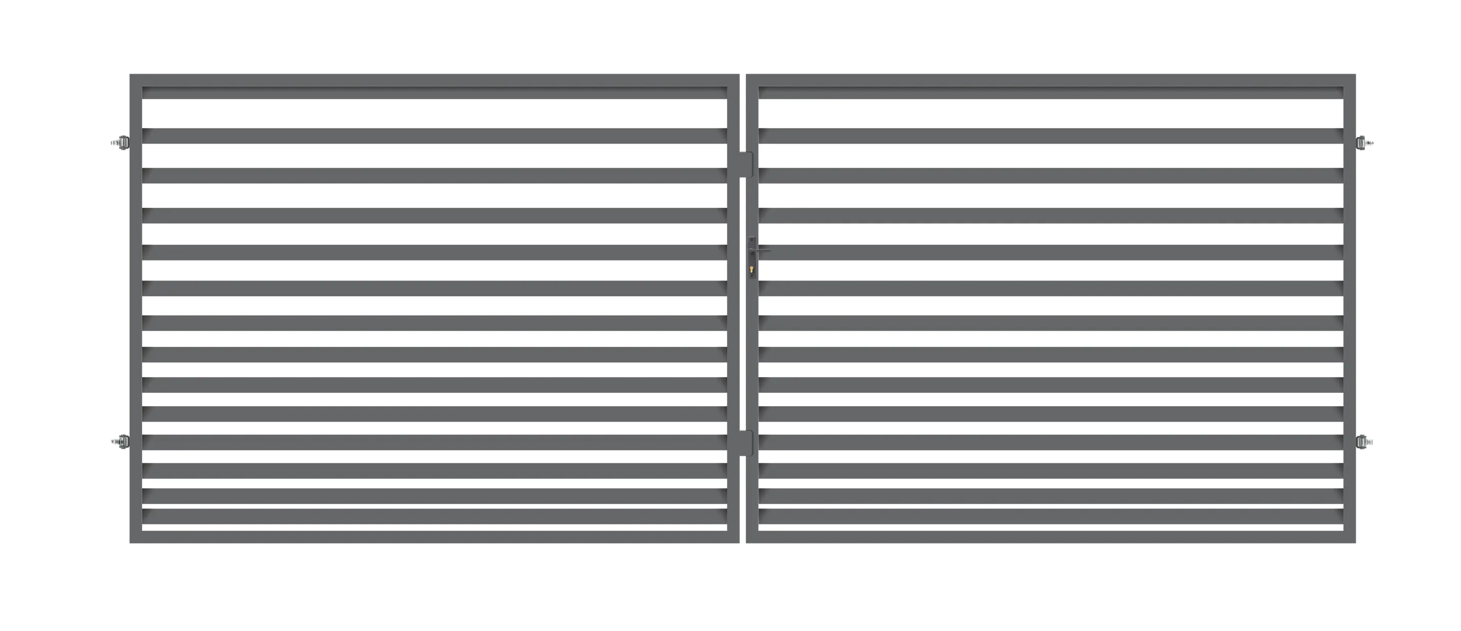 Polbram Doppeltor Leni 120 inkl. Zubehör-Set 300 x 120 cm, RAL-Farbe 7016 Polbram Doppeltor Leni 120 inkl. Zubehör-Set 300 x 120 cm, RAL-Farbe 7016