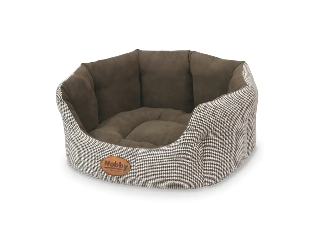 4033766707551 Nobby Komfortbett Josi oval L 65 x B 57 x H 22 cm kaffeebraun