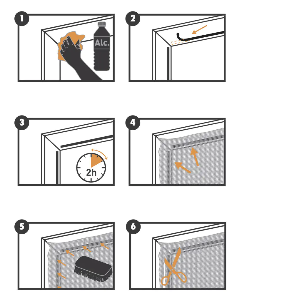Primaster Fliegengitter 130 x 150 cm weiß kürzbar