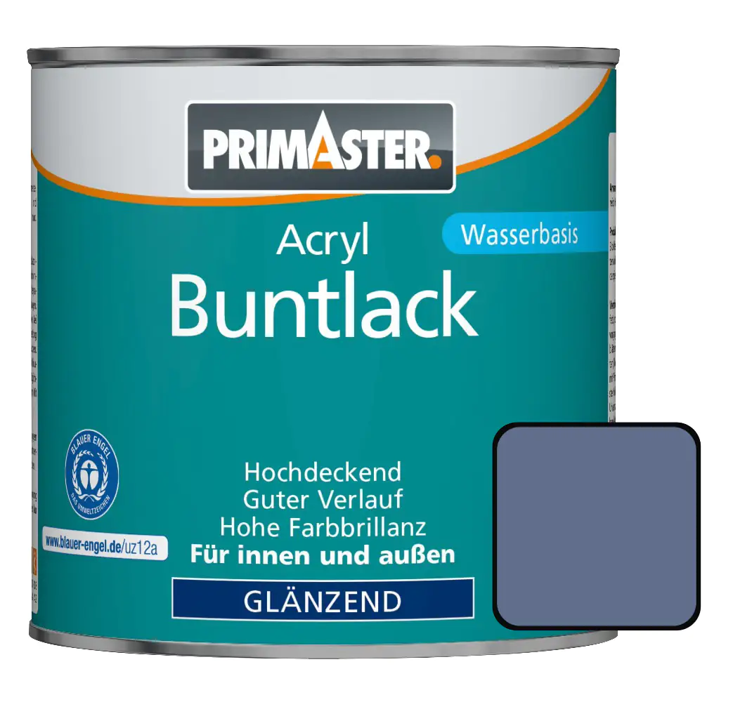 Primaster Acryl Buntlack RAL 5014 750 ml taubenblau glänzend Primaster Acryl Buntlack RAL 5014 750 ml taubenblau glänzend