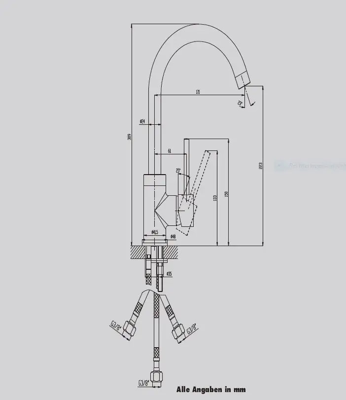 Primaster Küchenarmatur Oslo verchromt Niederdruck