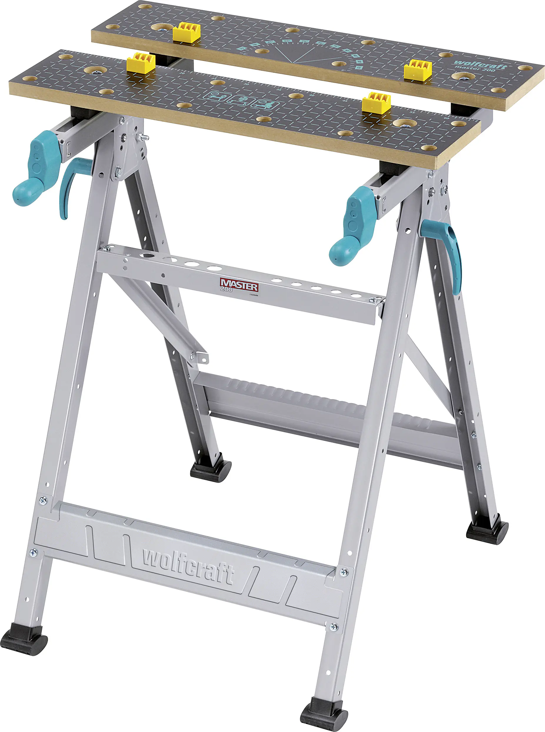 Wolfcraft Spanntisch Master 200 MDF Arbeitsfläche 64,5 x 30,0 cm