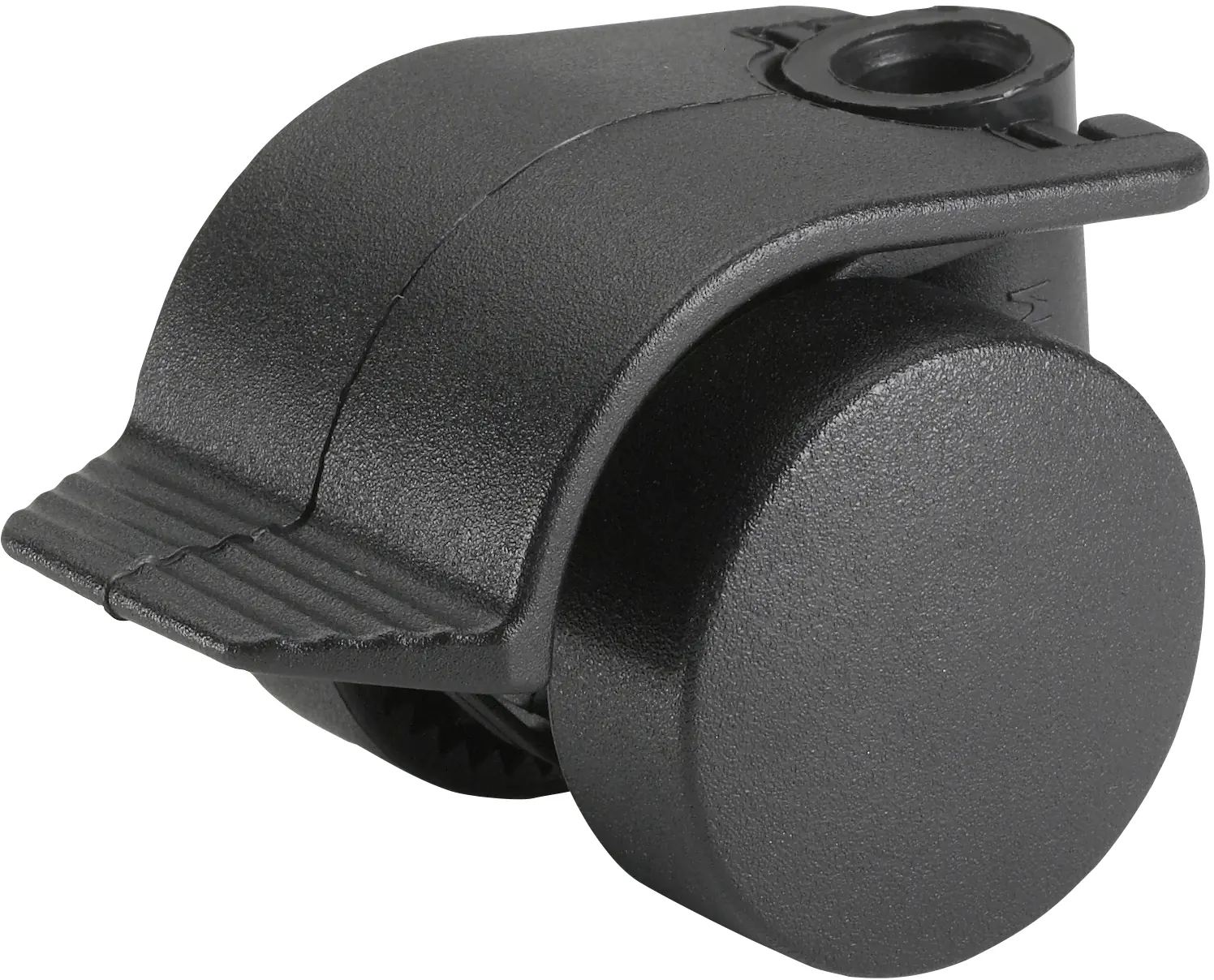 Containerrolle mit Radfeststeller Ø 35 mm für normale Böden Tragkr. 70 kg 