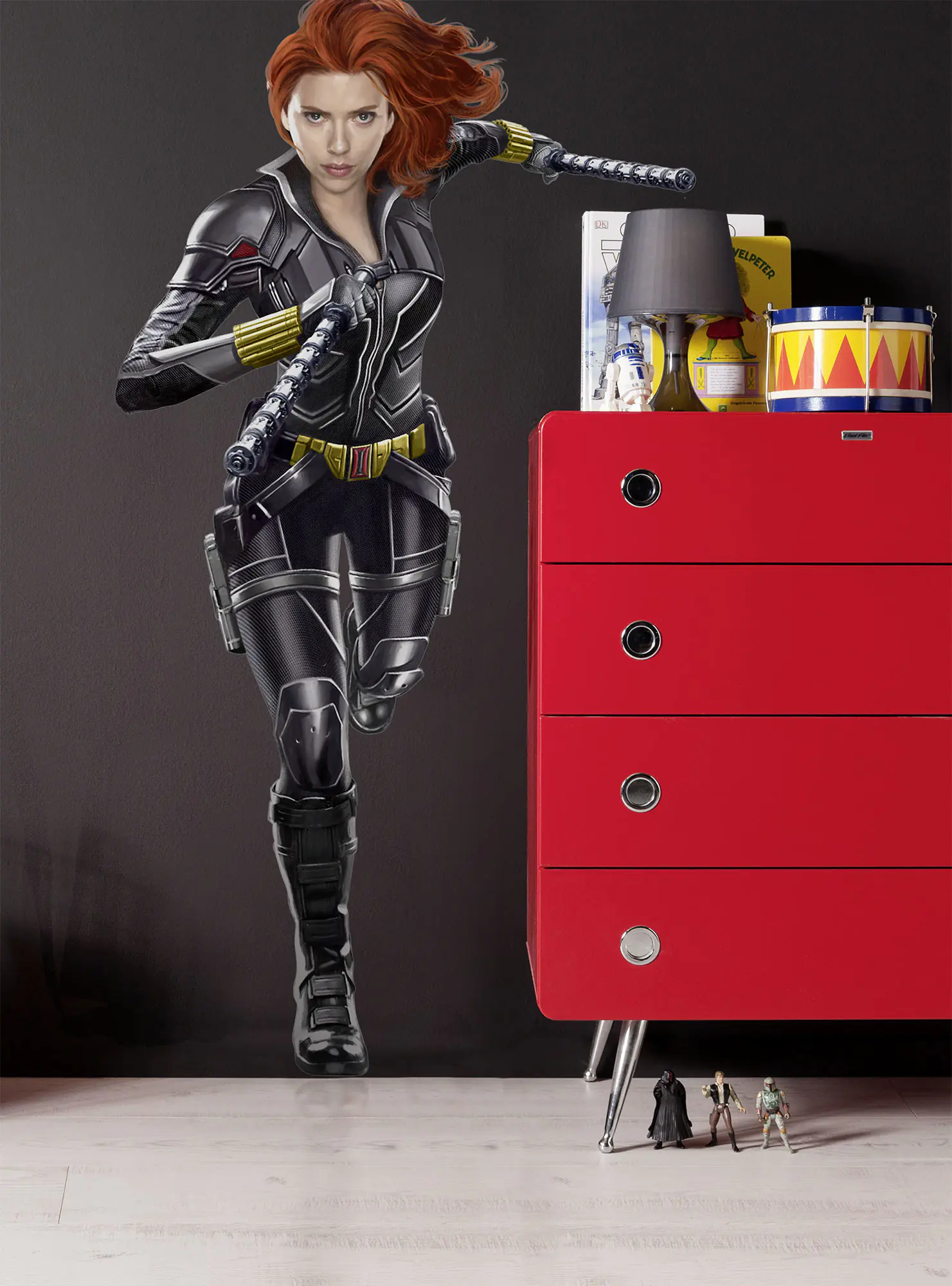 Komar Dekosticker Black Widow Run 100 x 70 cm  