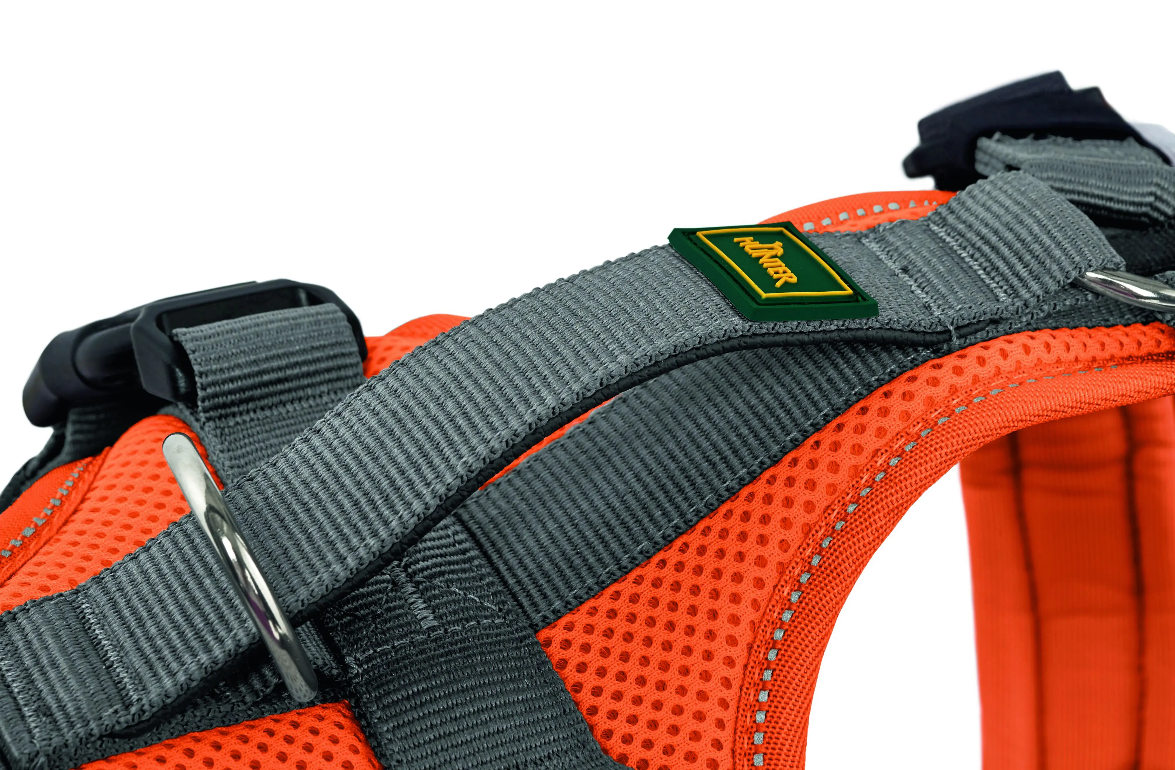 Hunter Hundegeschirr Maldon Up mit Griff XS-S orange/grau