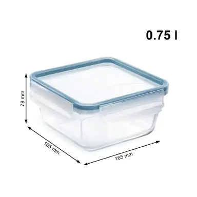 Rotho Kühlschrankdose Glas CLIC & LOCK 0,75 L, 3er Set Rotho Kühlschrankdose Glas CLIC & LOCK 0,75 L, 3er Set