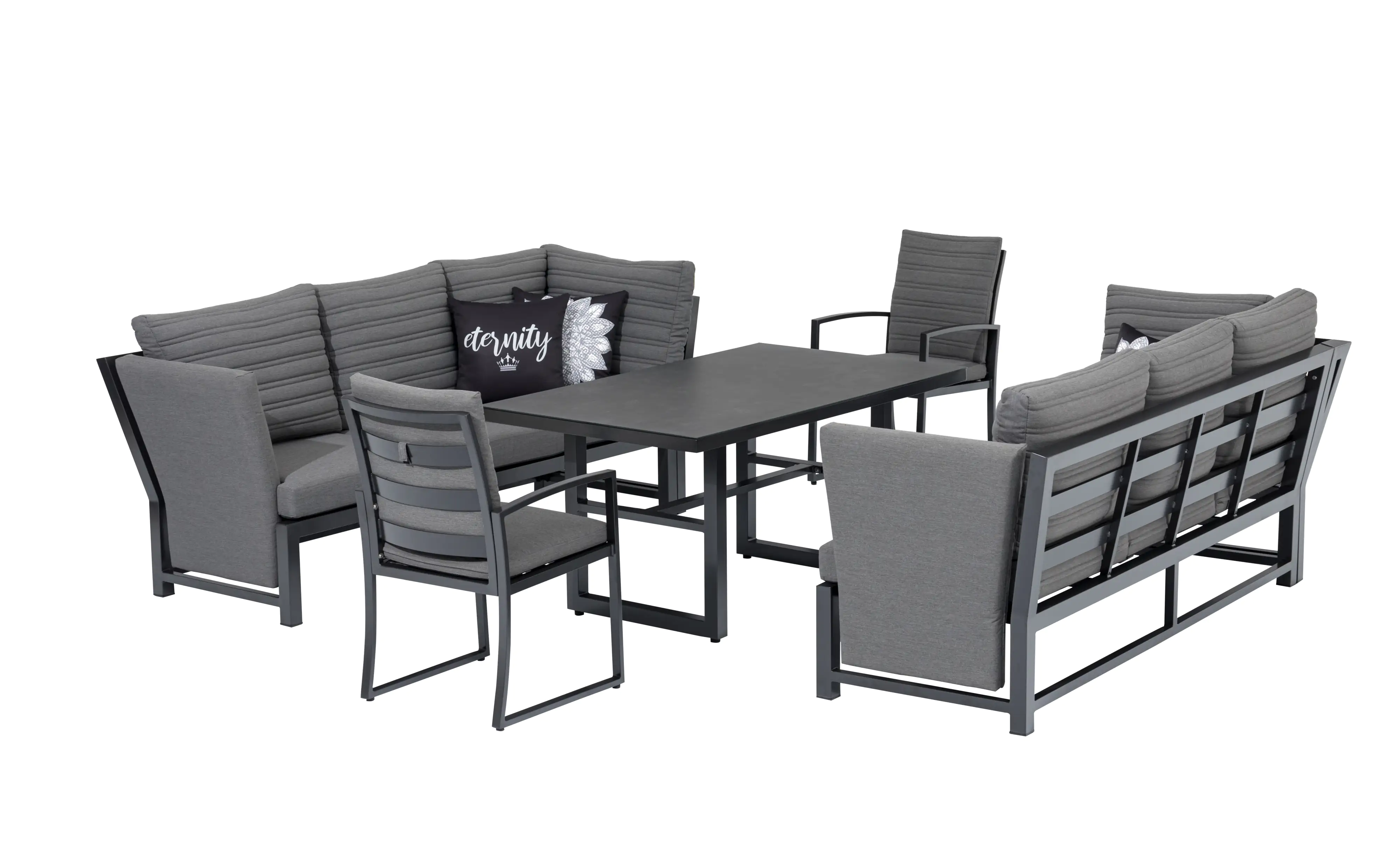 Primaster Dining Lounge Möbelset Ravenna mit wetterfestem Bezug Primaster Dining Lounge Möbelset Ravenna mit wetterfestem Bezug