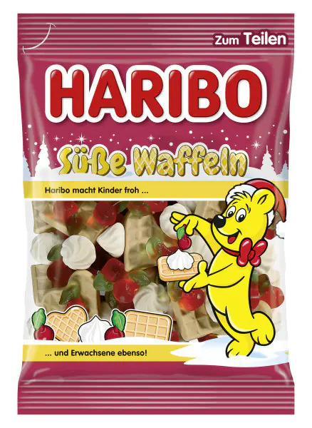 Haribo Gummibären Süße Waffeln 175 g Haribo Gummibären Süße Waffeln 175 g
