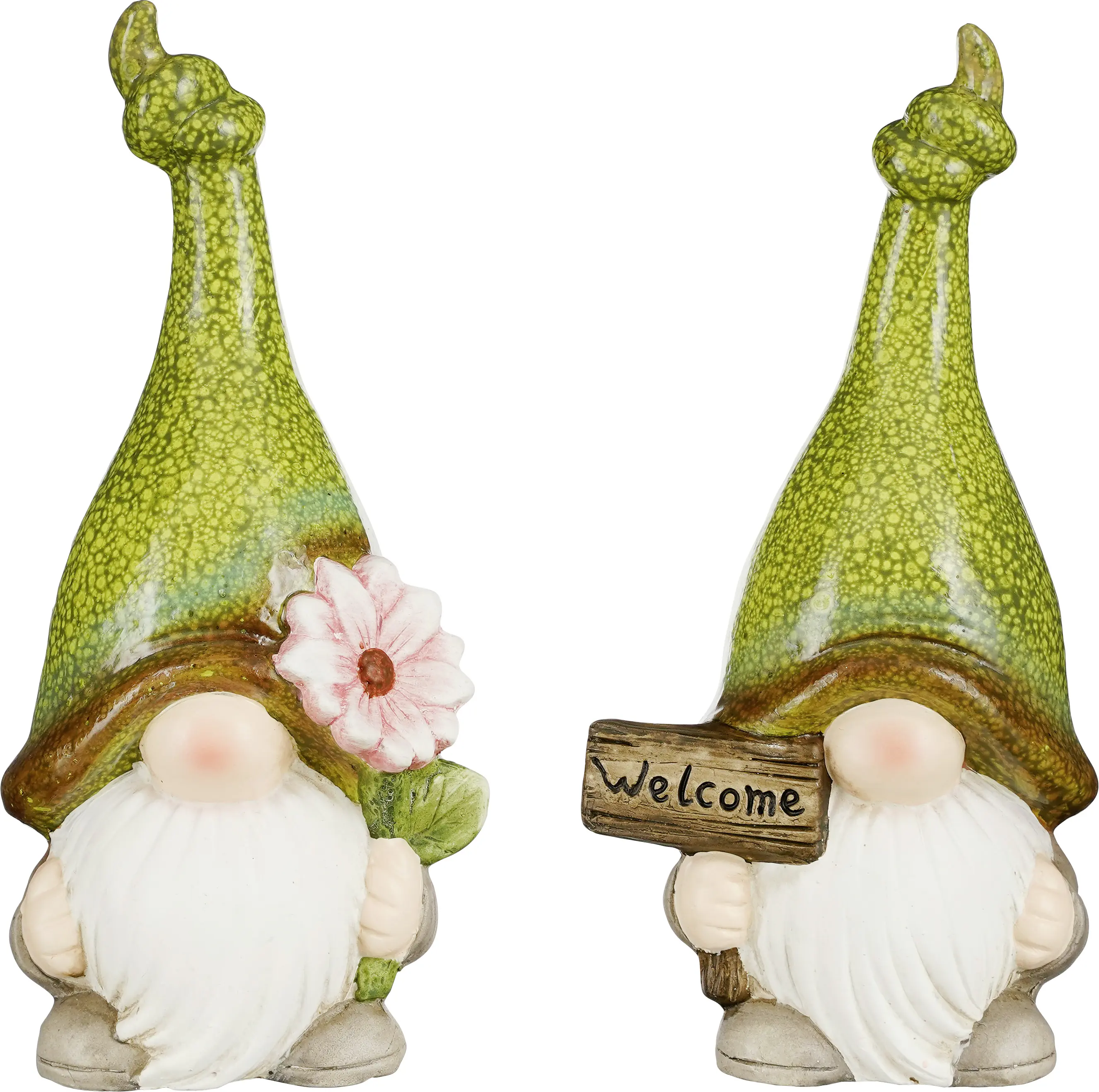 Mica Decorations Gnom Keramik 29,5 x 15 x 10,5 cm grün