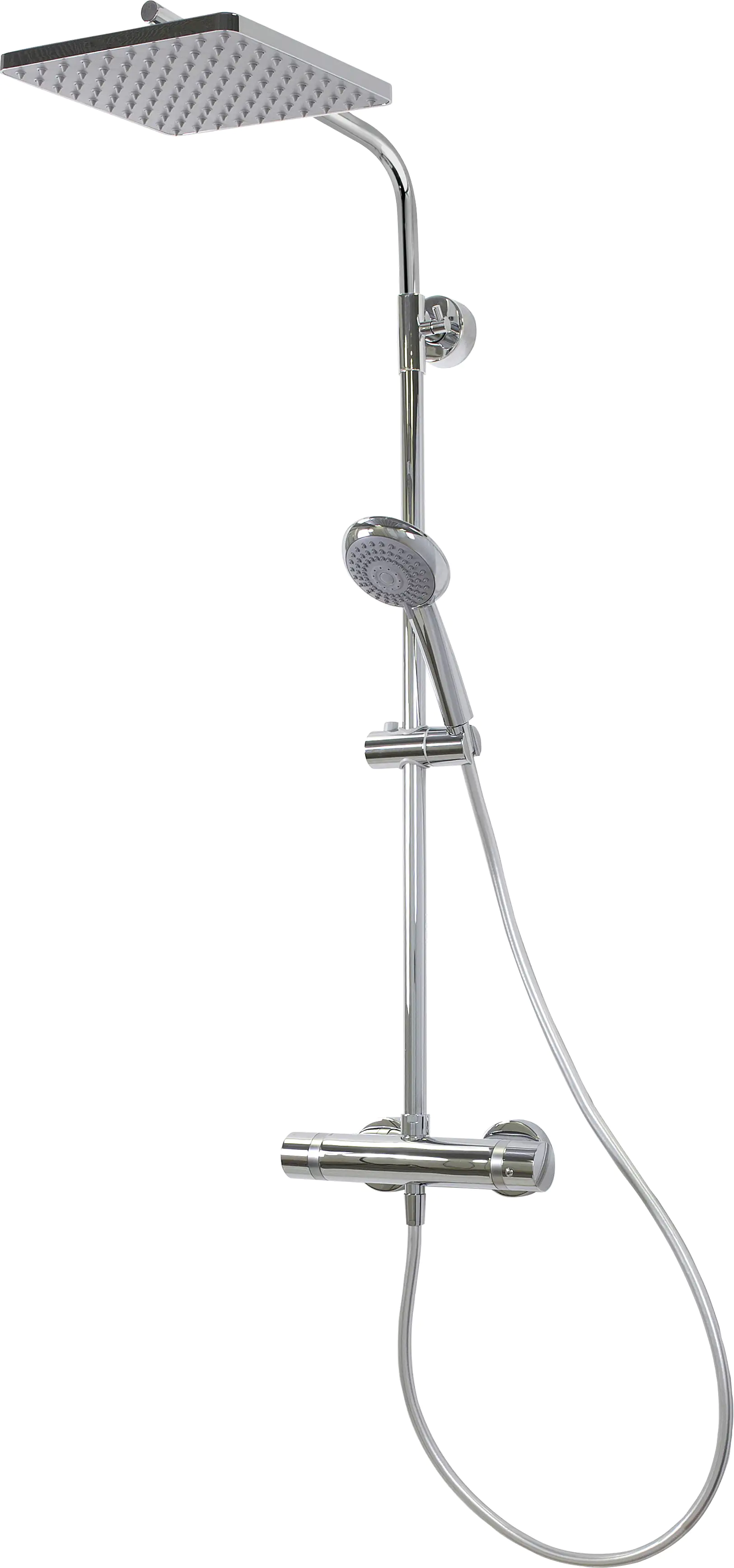 Breuer Duschsäule Aquamaxx 310 Thermostat Thermostat, verchromt, Kopfbrause eckig Breuer Duschsäule Aquamaxx 310 Thermostat Thermostat, verchromt, Kopfbrause eckig