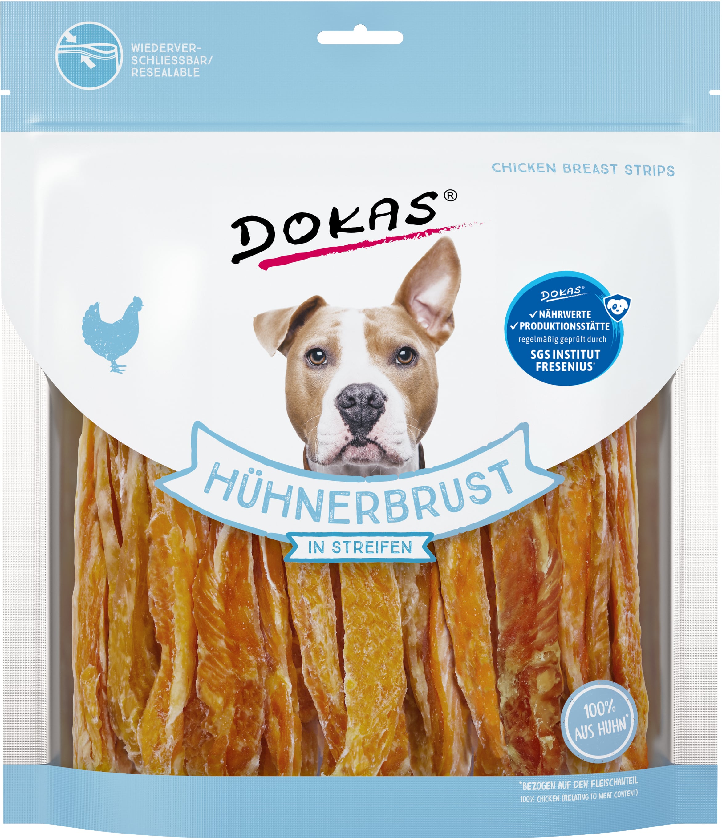 Dokas Hühnerbrust in Streifen 500 g