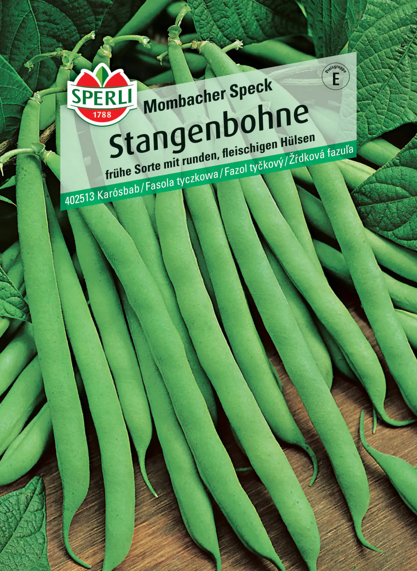 Sperli Saatgut Stangenbohnen Mombacher Speck für ca. 13-18 Stangen