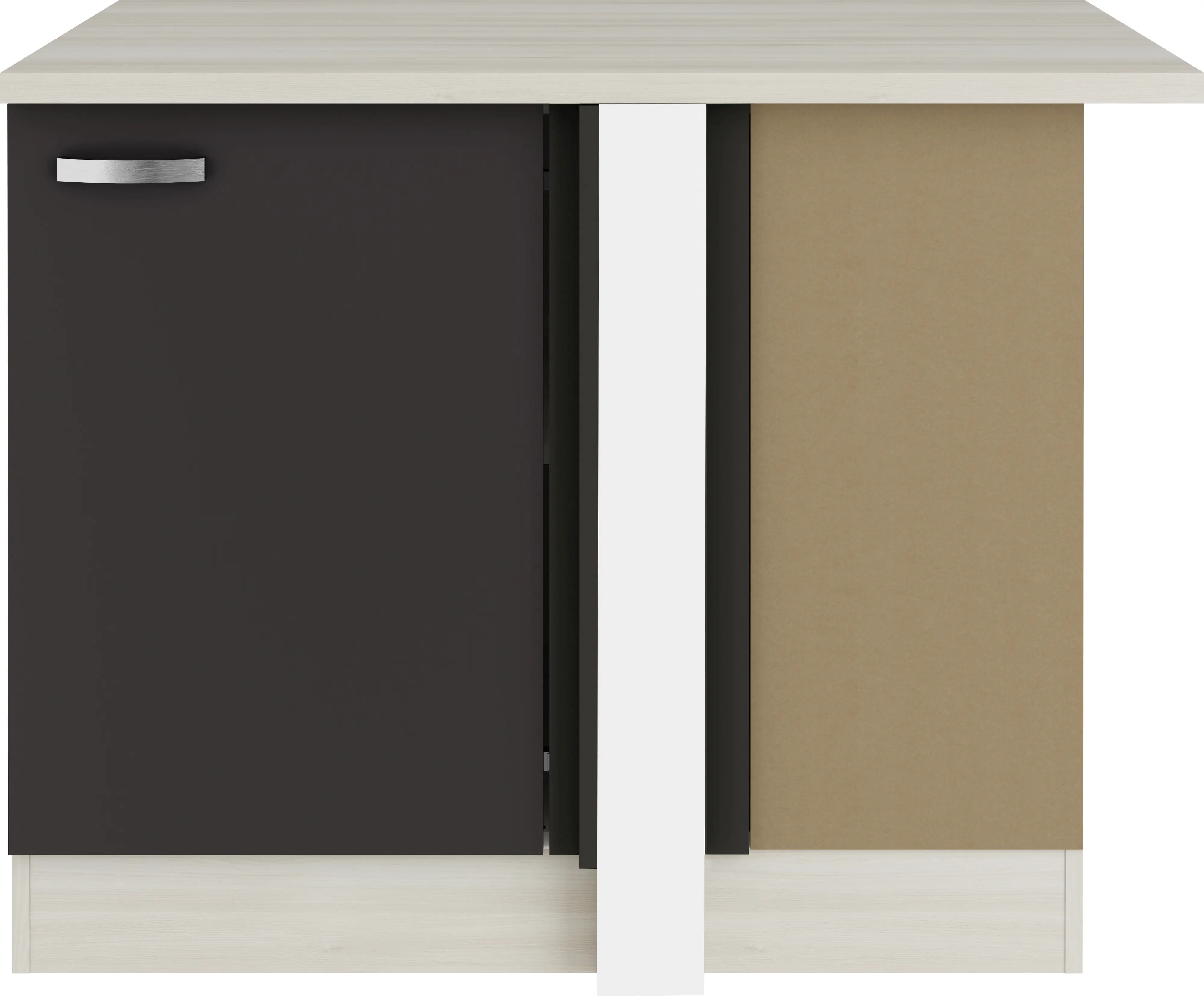 Optifit Eckunterschrank Faro 220 anthrazit/akazie 60 cm