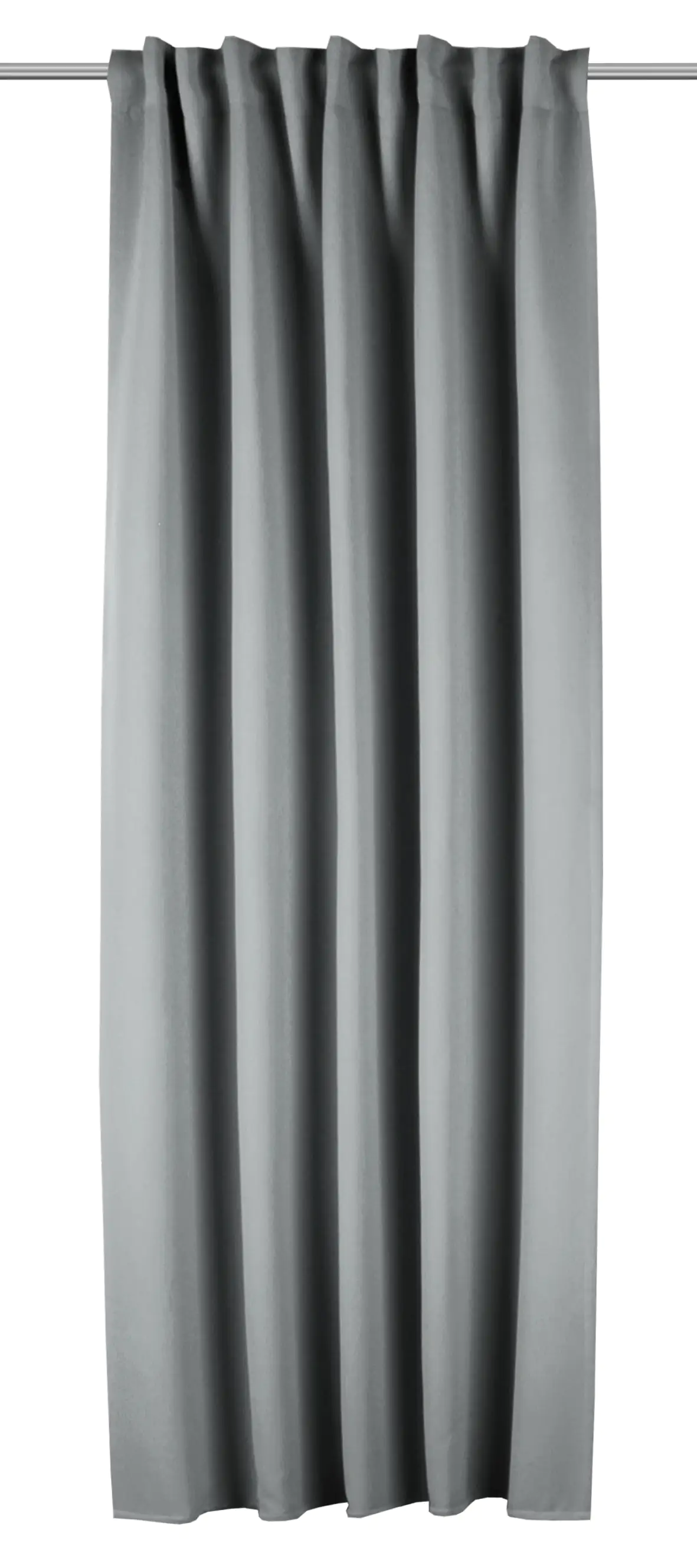 Neusser Collection Verdunklungsschal mit Gardinenband anthrazit 135x245 cm