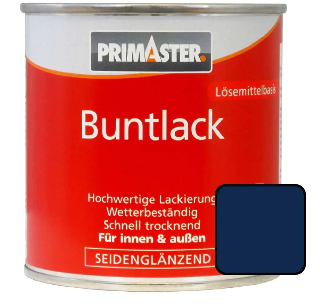 Primaster Buntlack RAL 5010 125 ml enzianblau seidenglänzend Primaster Buntlack RAL 5010 125 ml enzianblau seidenglänzend
