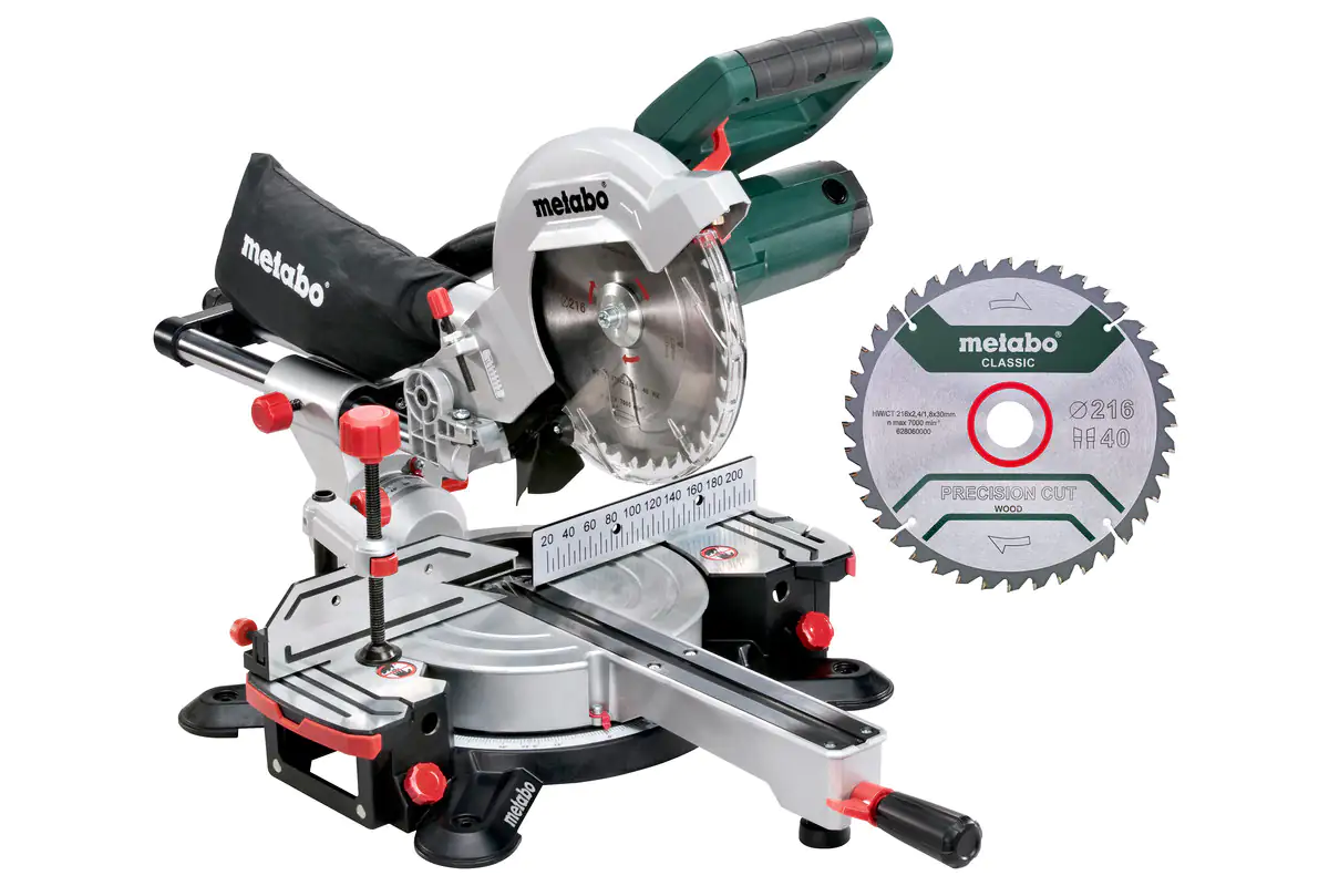 Metabo Kappzugsäge KGS 216 M Set 1500 W 230 V inkl. 2. Sägeblatt Metabo Kappzugsäge KGS 216 M Set 1500 W 230 V inkl. 2. Sägeblatt