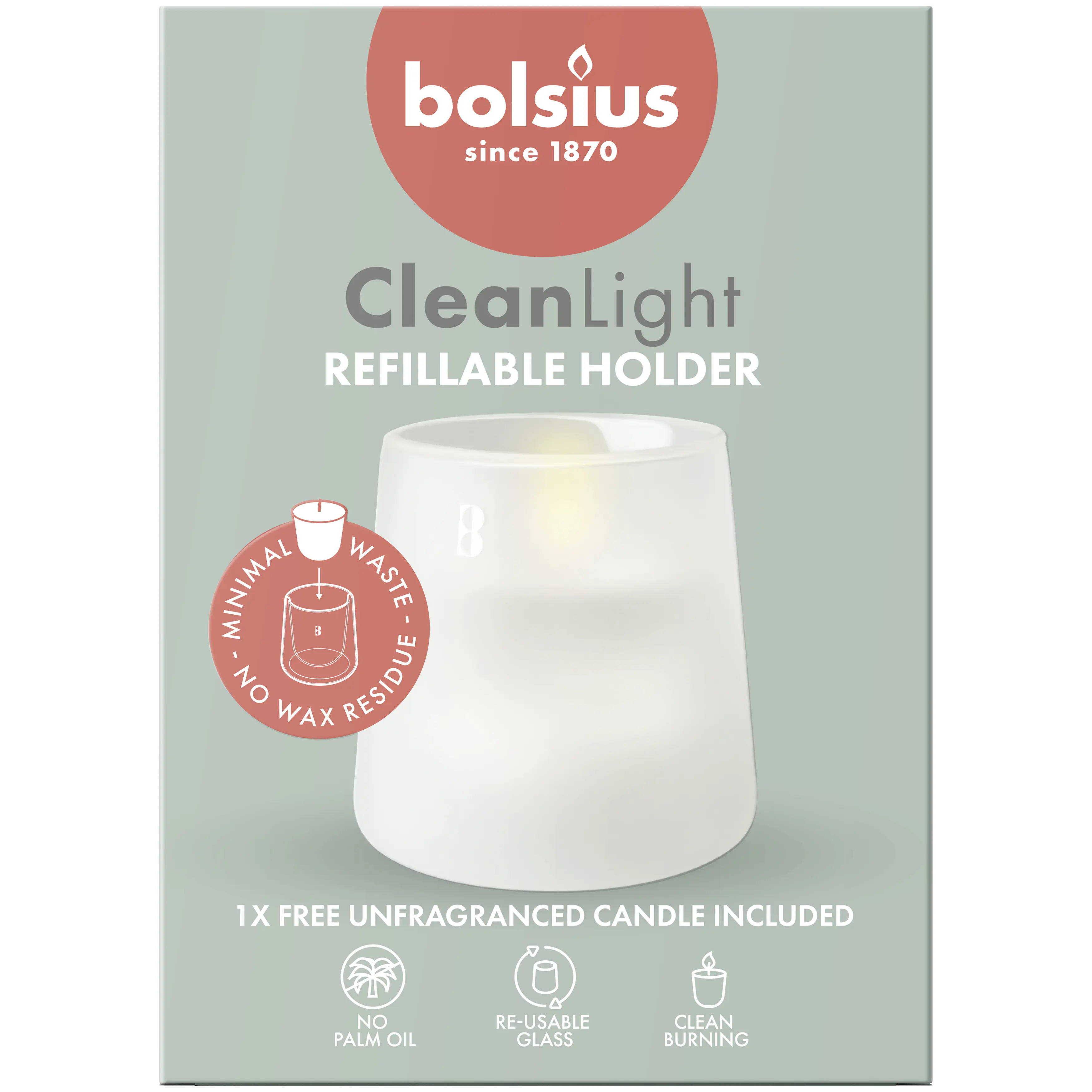 Bolsius Cleanlight Starterkit - ohne Duft Weiß