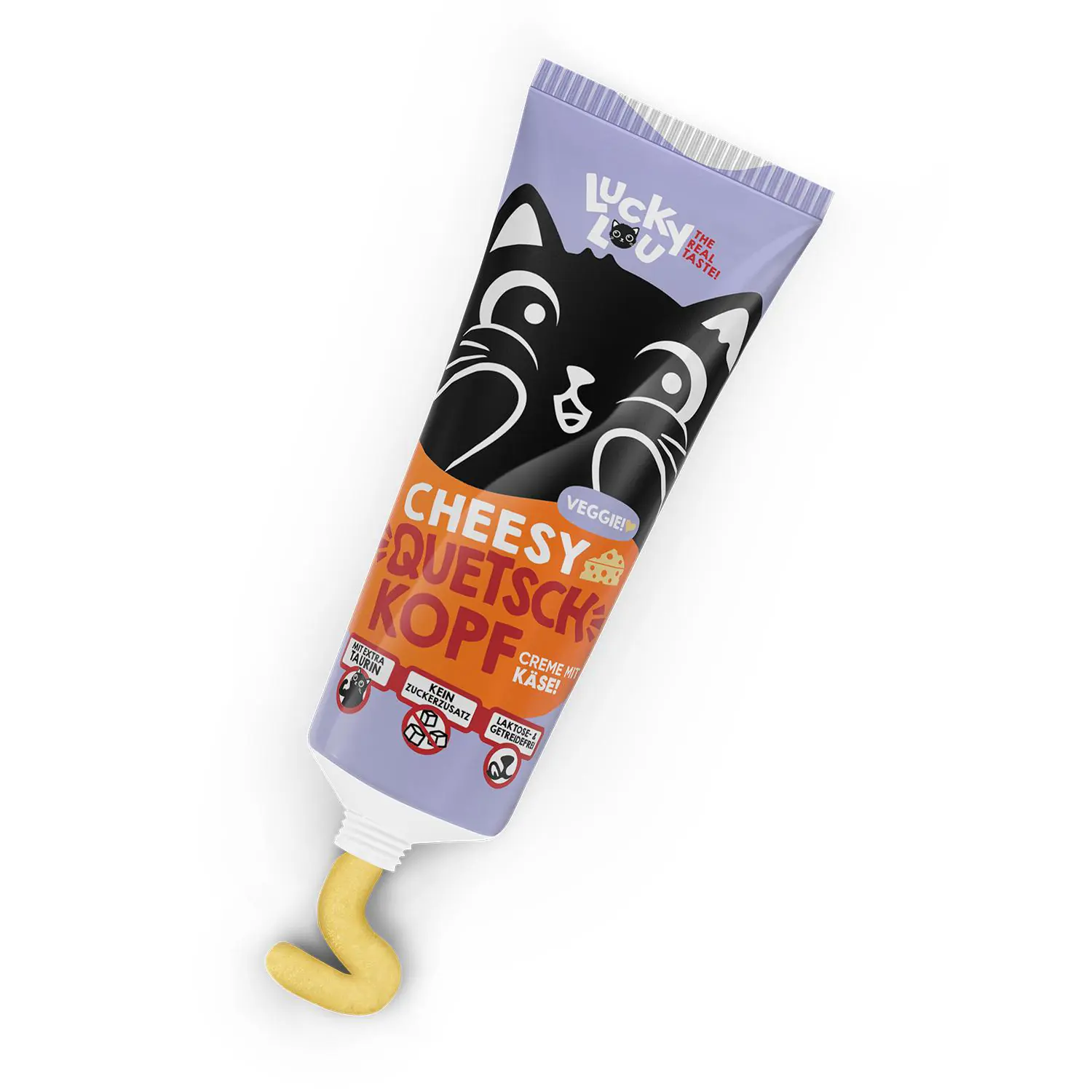 Lucky Lou Quetschkopf Katzensnack getreidefrei Adult 75 g Käse