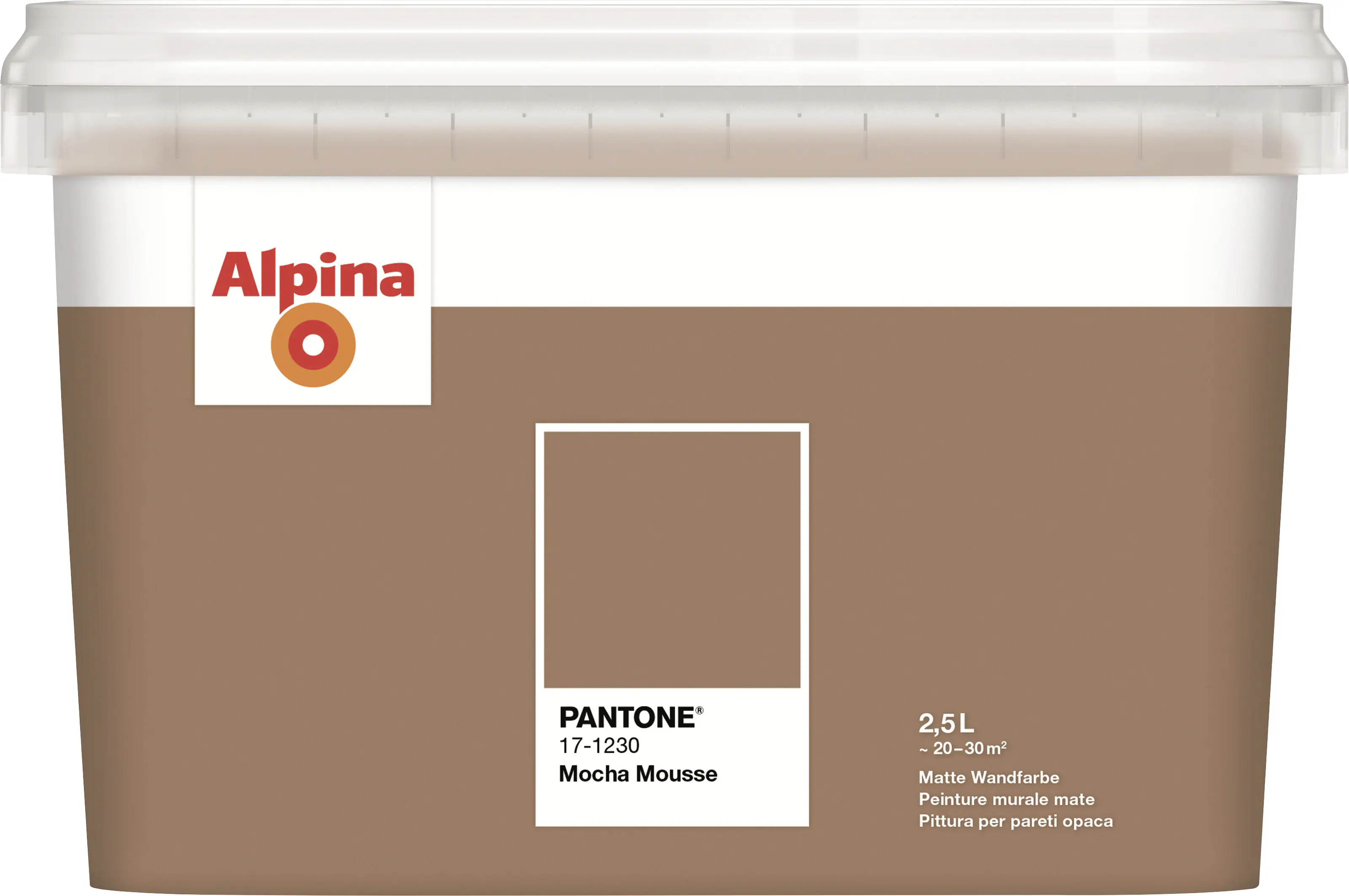 Alpina Wandfarbe Pantone matt mocha mousse 2,5 L