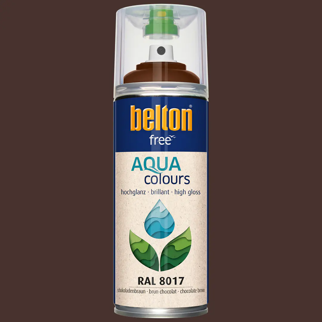 belton free Lackspray AQUAcolours 400 ml schokobraun hochglanz