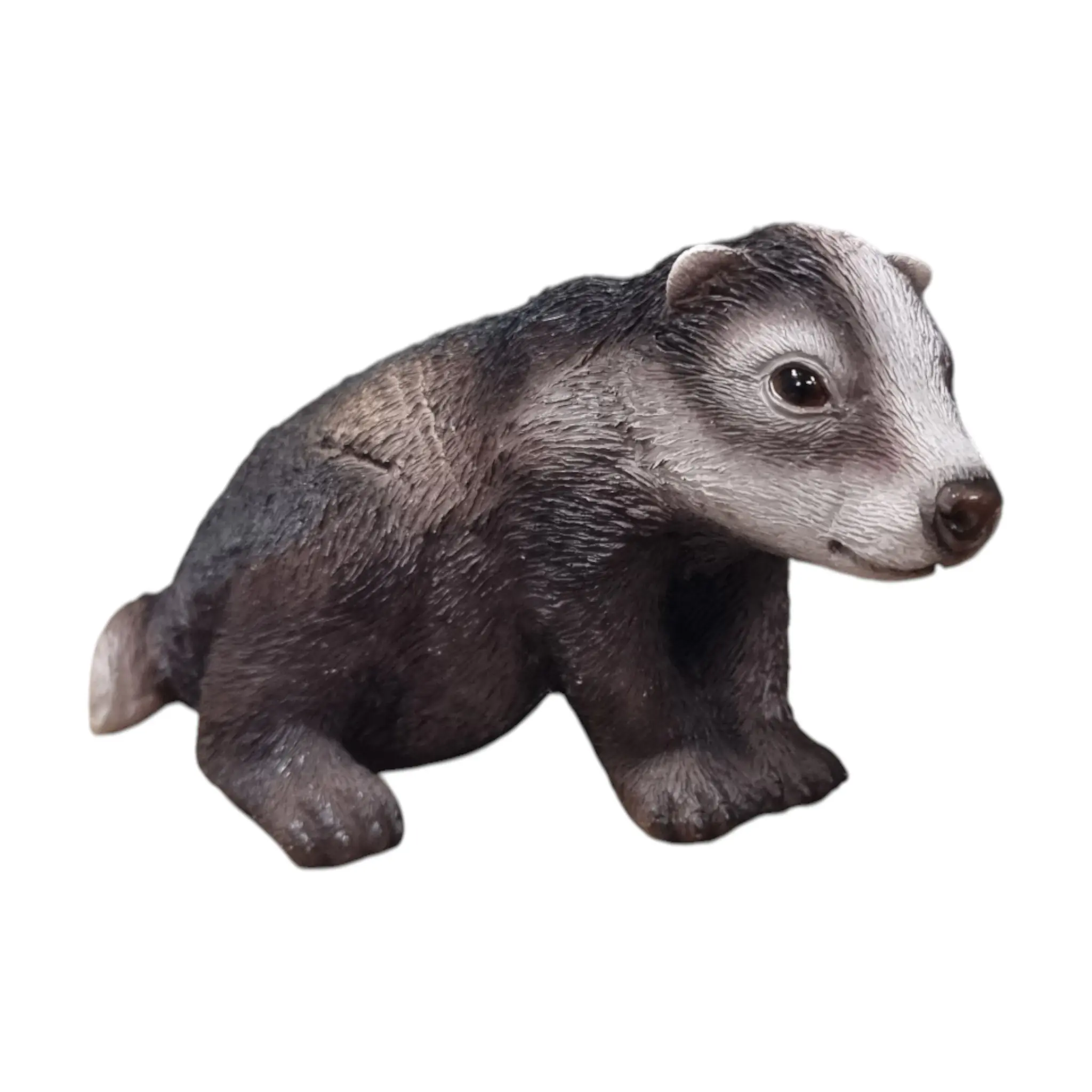 Dekofigur Dachs 11 x 19 x 12 cm bunt