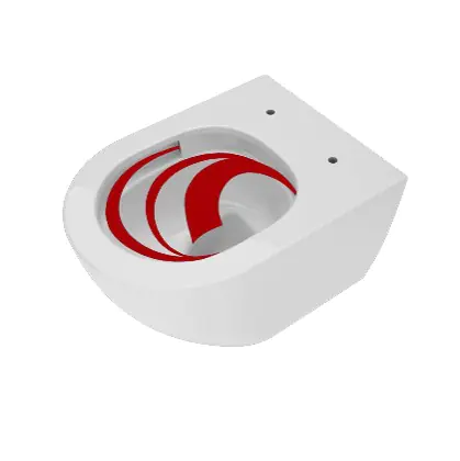 Primaster Wand WC spülrandlos Cerma Tiefspüler weiß inkl. WC Sitz 