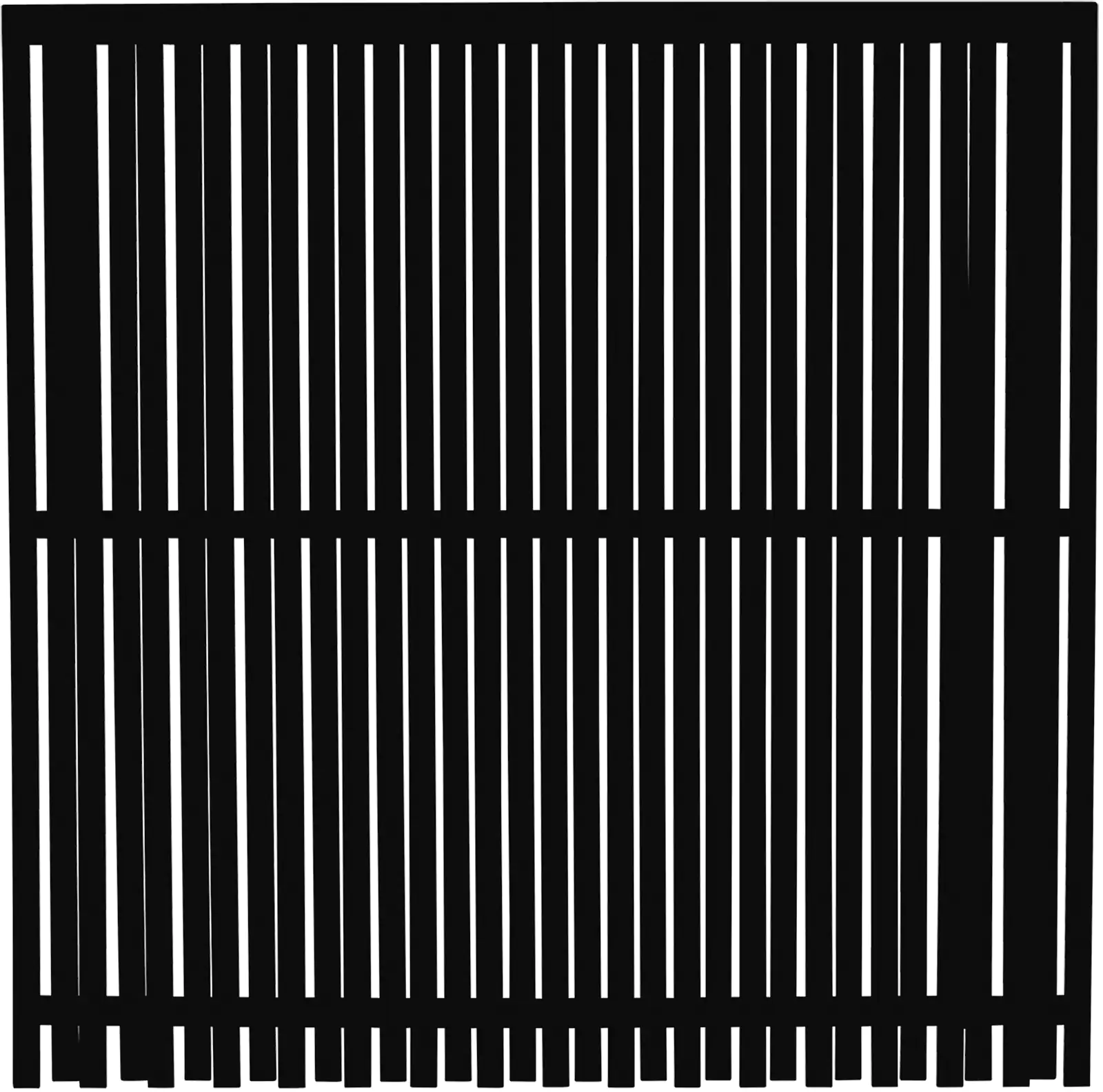 Plus Zaun Nagano 180 x 180 cm RAL 9005 Schwarz