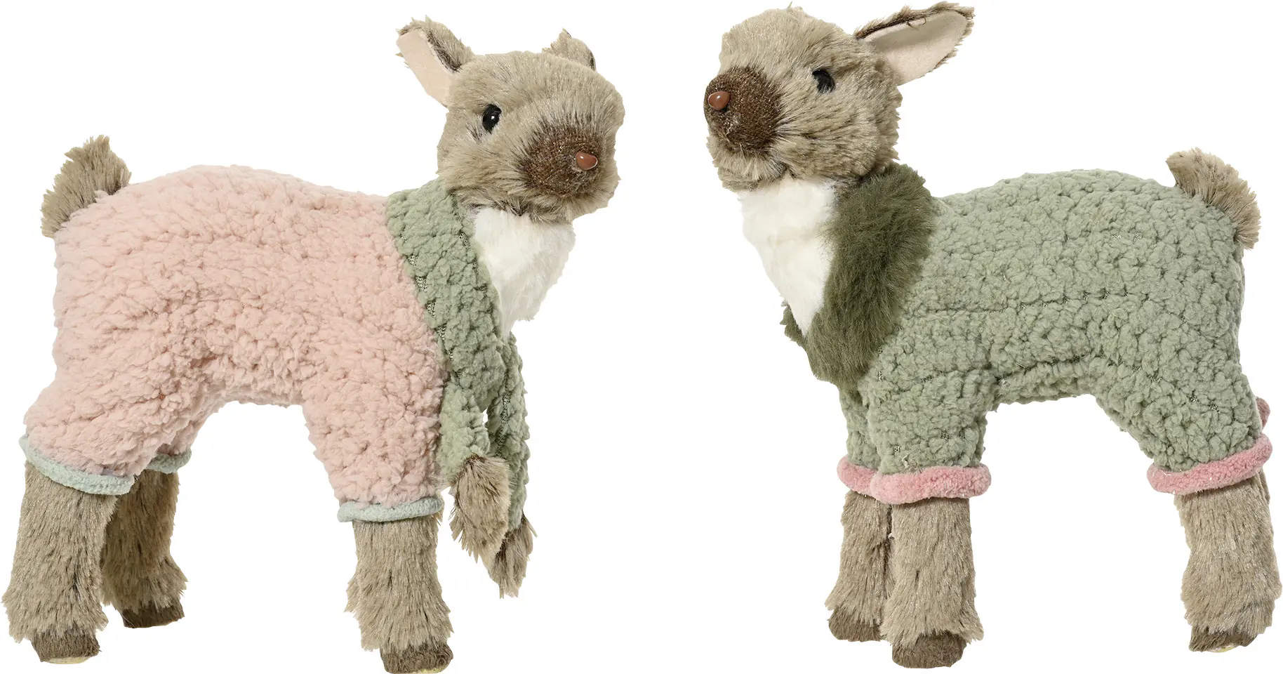 Decoris Polyester Hirsch 8 x 18 x 22 cm 2-fach sortiert