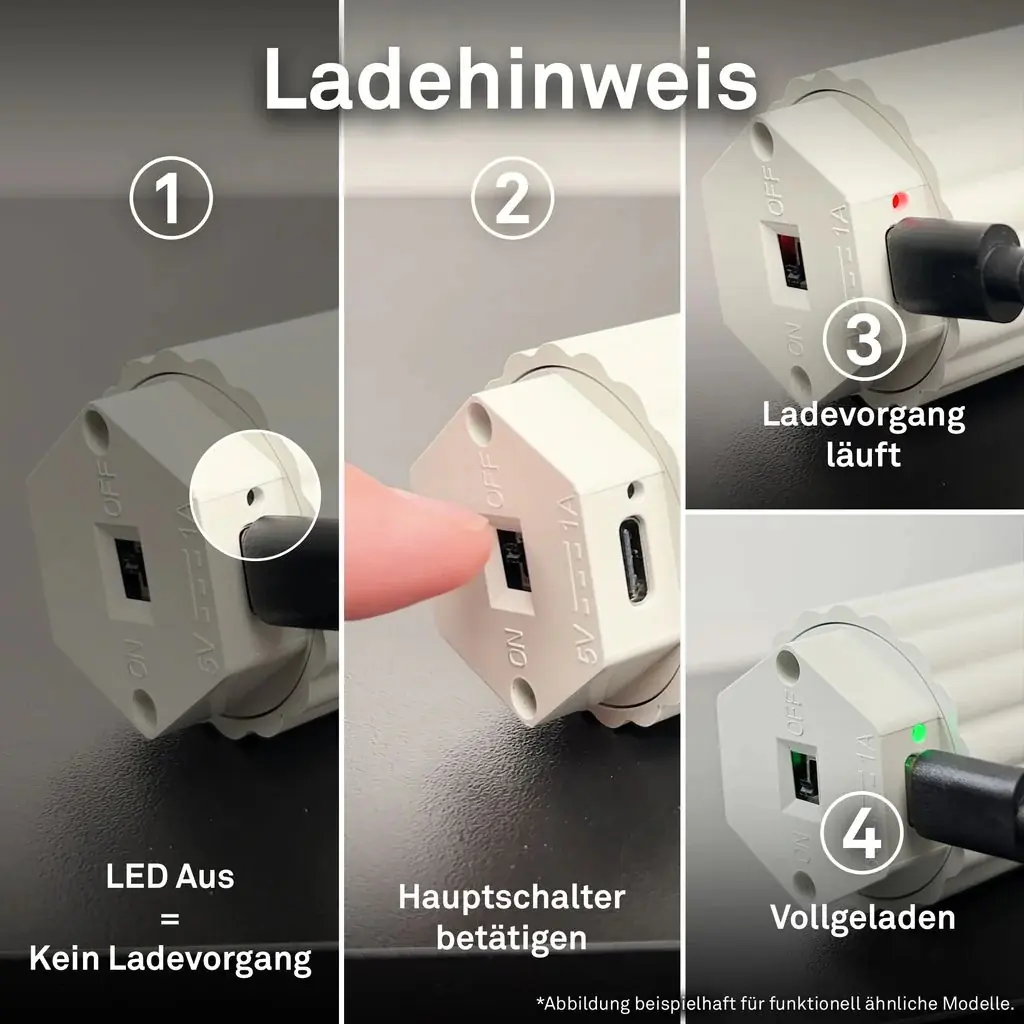 Briloner LED Akku-Pendelleuchte altweiß 3,5W warmweiß dimmbar