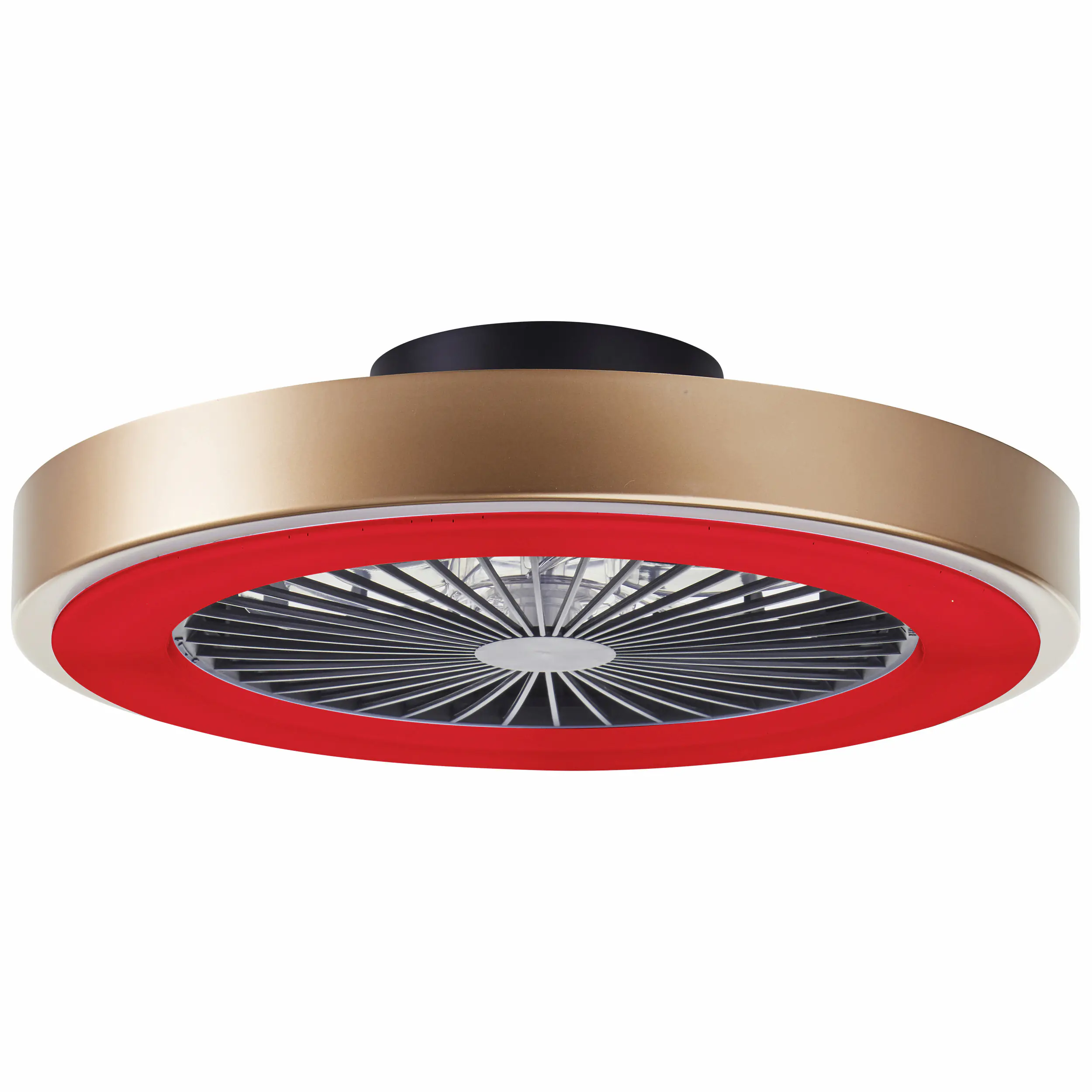 Brilliant LED Deckenleuchte mit Ventilator Slimline Ø 49 cm 40 W gold/schwarz