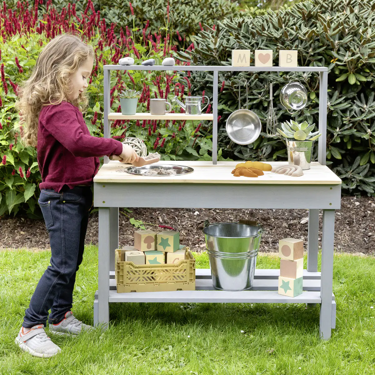 4047895800229_2613805 Muddy Buddy Matschküche Mud Starter 80 x 40 x 90 cm