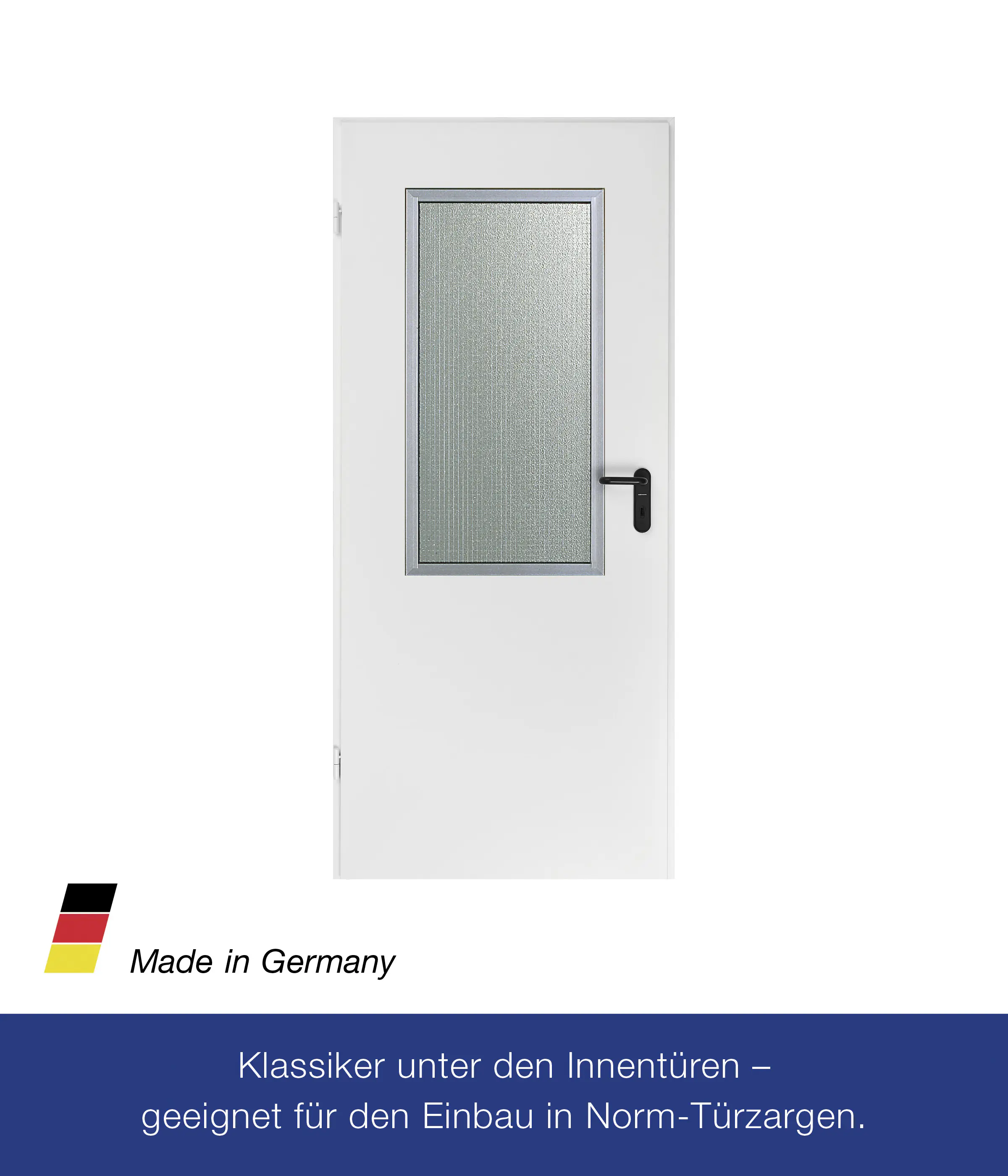 Hörmann Innentür ZK mit Lichtausschnitt verkehrsweiß 87,5 x 200 cm DIN links