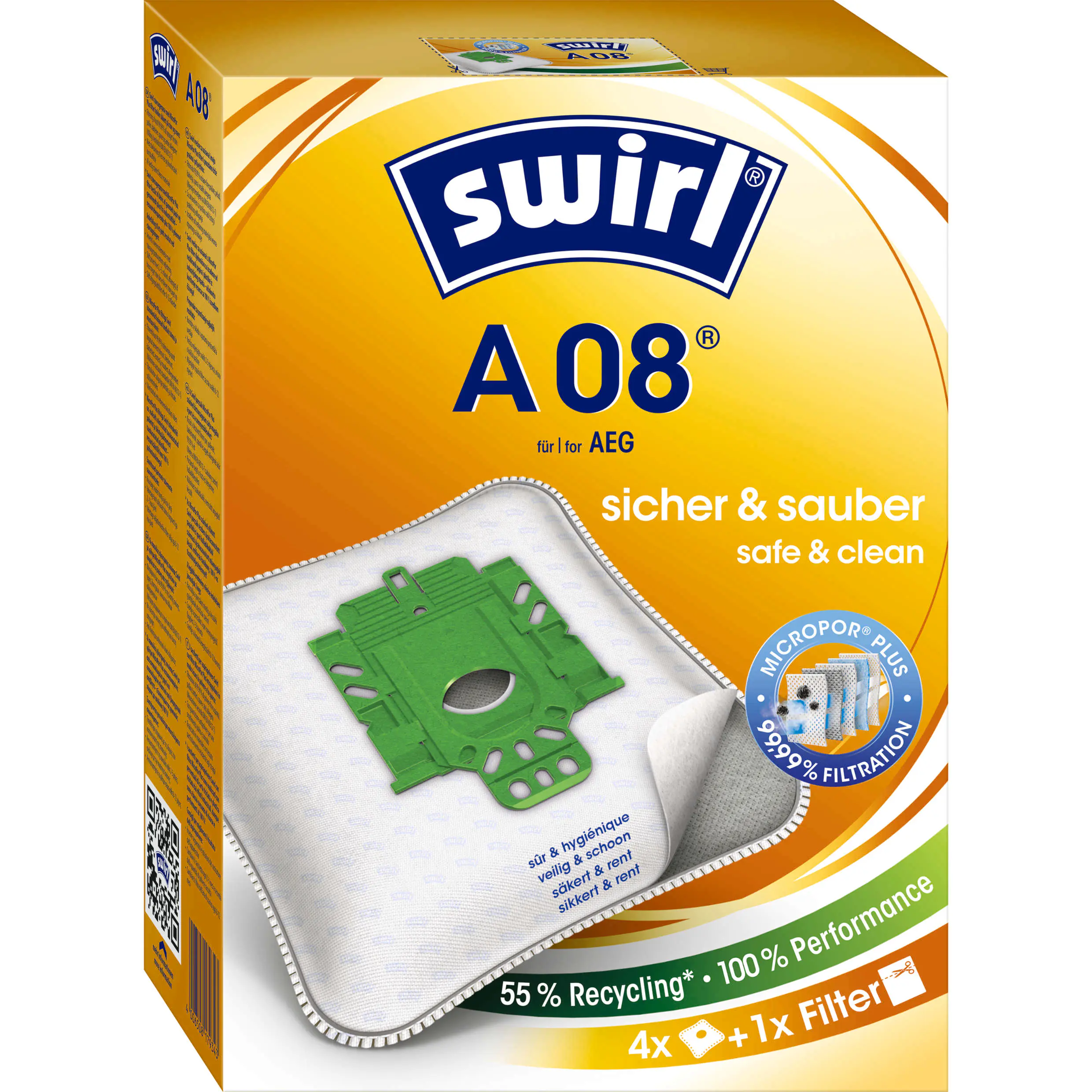 Swirl® A 08 (A 09)  MicroPor® Plus