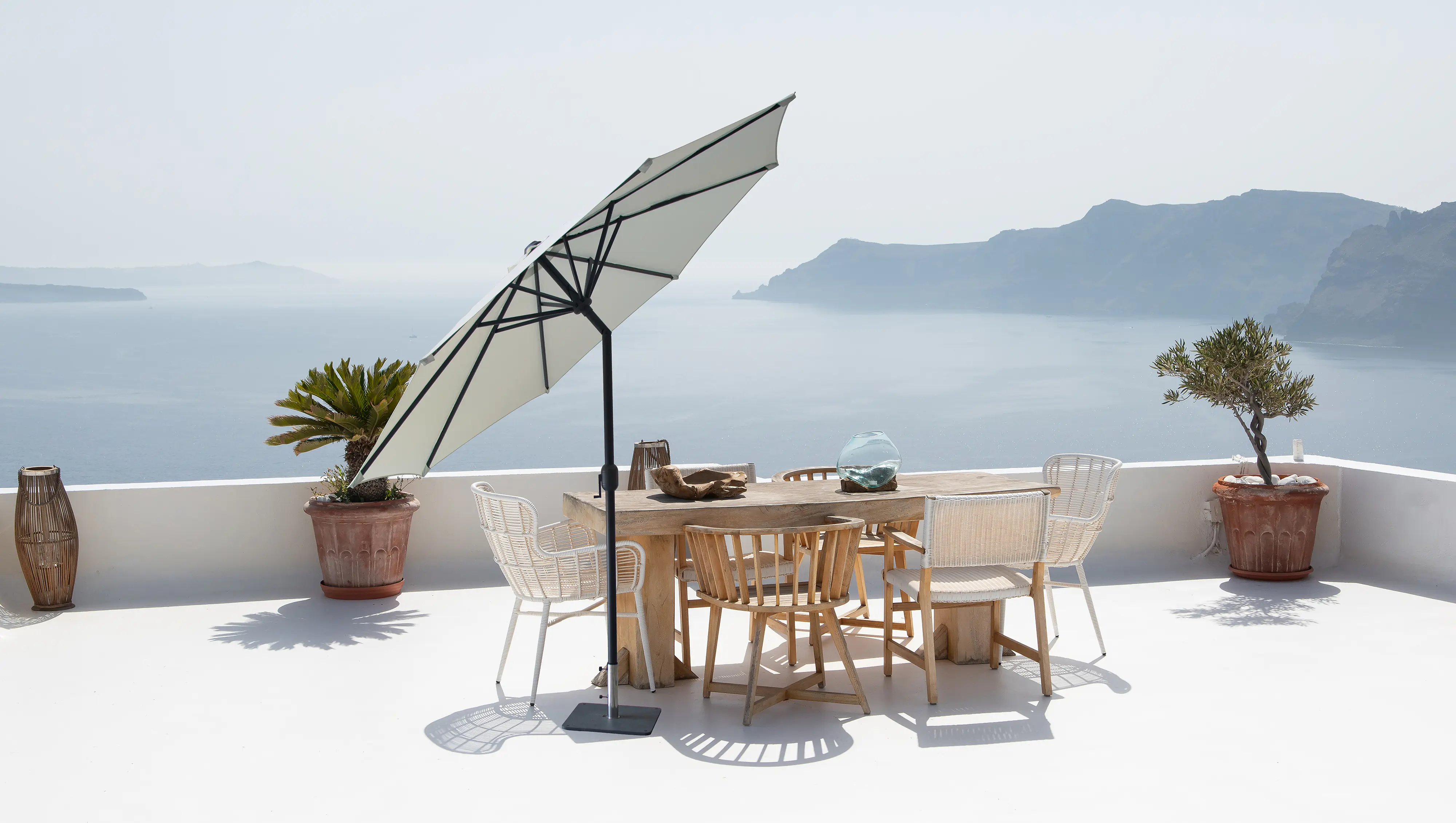 Primaster Sonnenschirm Kreta creme Ø 300 cm