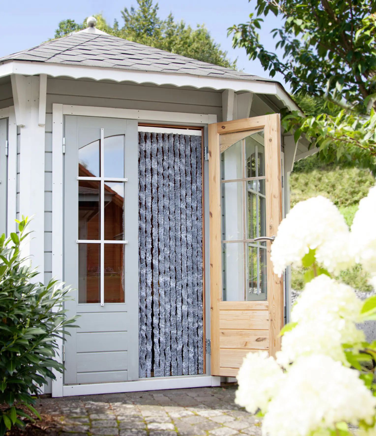 Conacord Deko-Vorhang Flauschi silbergrau 90 x 200 cm