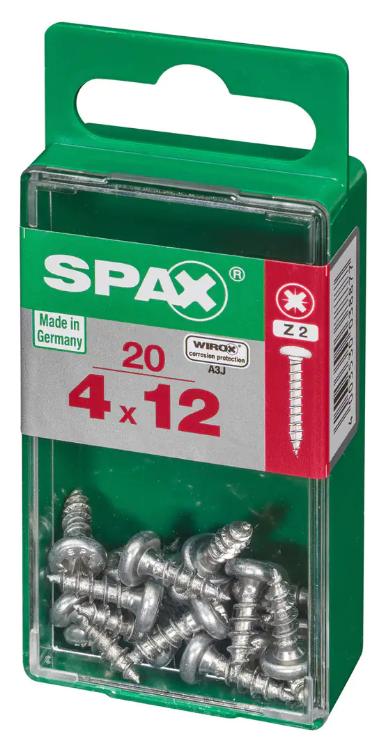 Spax Universalschrauben 4.0 x 12 mm TX 20 - 20 Stk.