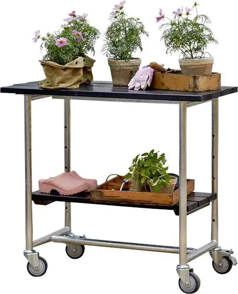 Plus Pflanztisch Urban schwarz 100x50x90cm rechteckig