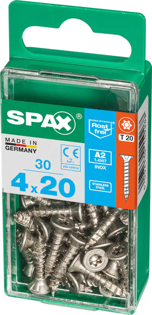 Spax Universalschrauben 4.0 x 20 mm TX 20 - 30 Stk.