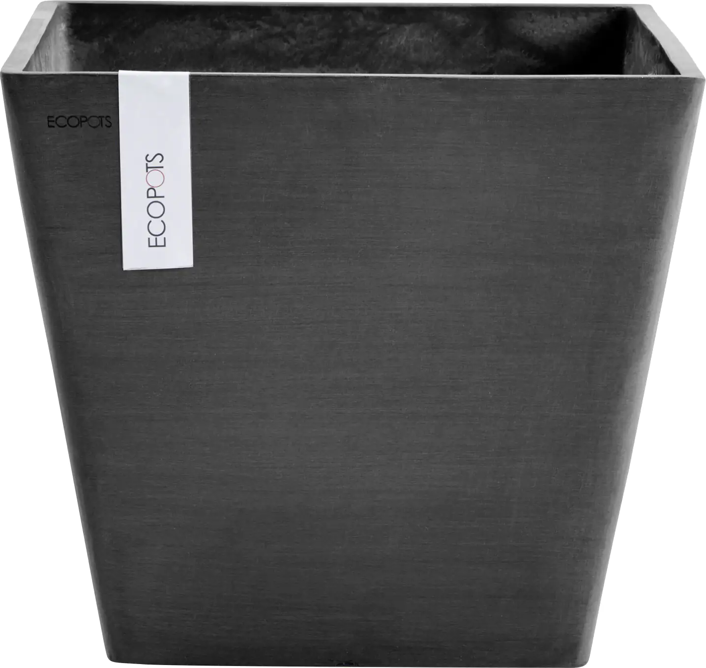 Ecopots Pflanztopf Rotterdam 40 x 40 x 35 cm dunkelgrau Ecopots Pflanztopf Rotterdam 40 x 40 x 35 cm dunkelgrau