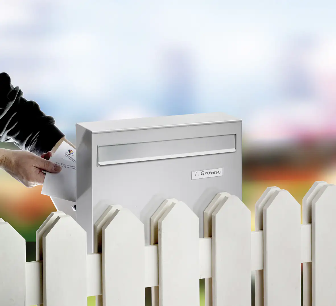 Burg Wächter Briefkasten-Set Borkum 38770 Ni 42.2 x 36.2 x 10 cm