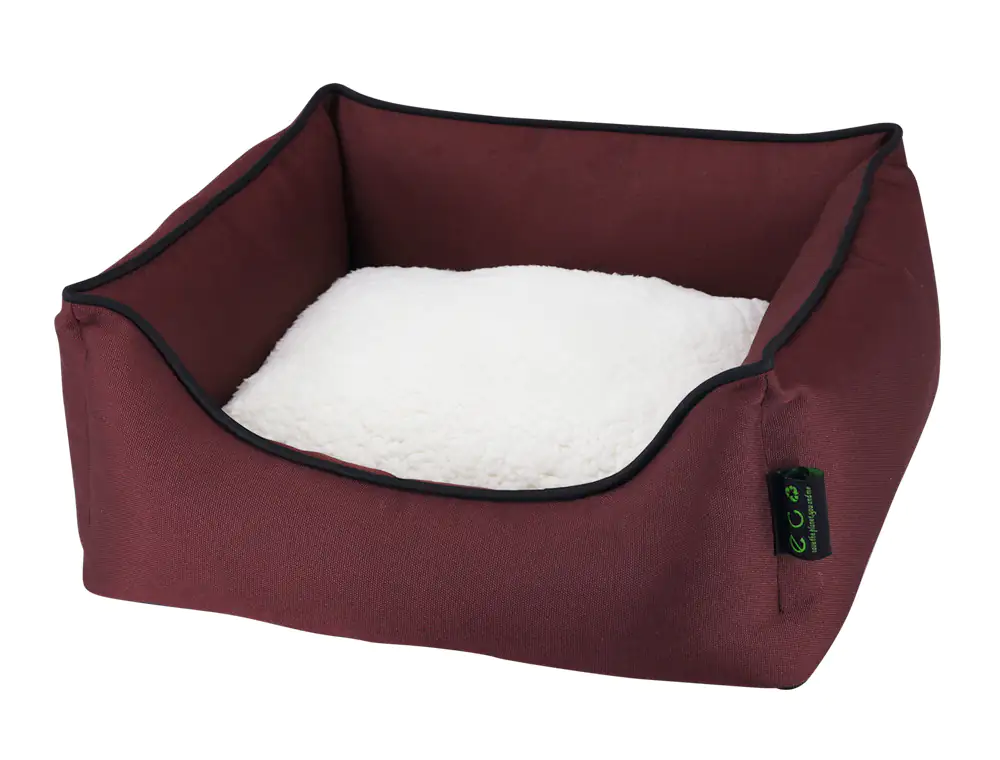 Nobby Eco Hundebett Esat eckig bordeaux Nobby Eco Hundebett Esat eckig bordeaux