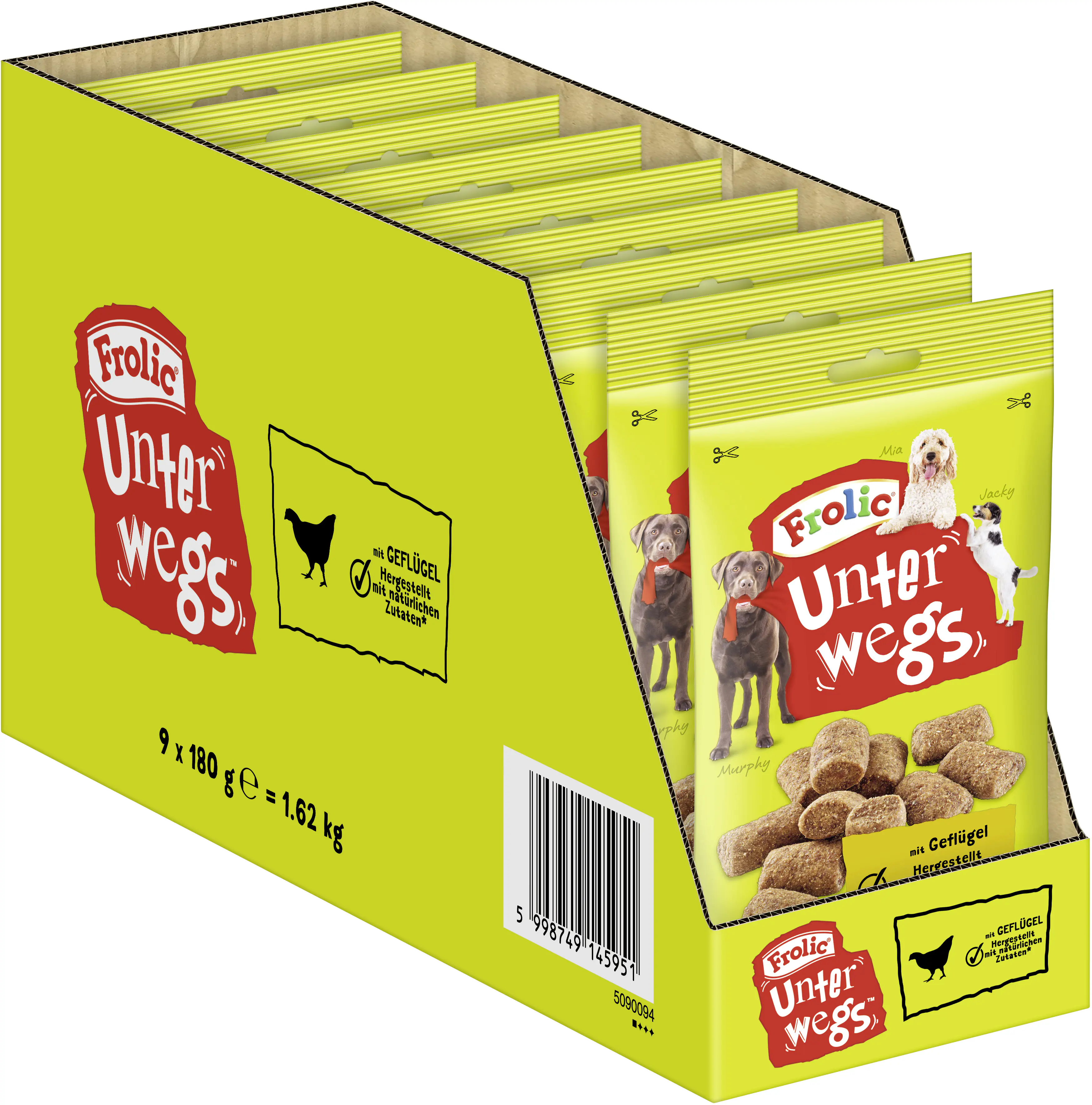 Frolic Unterwegs Hundesnack Adult 180 g Geflügel 