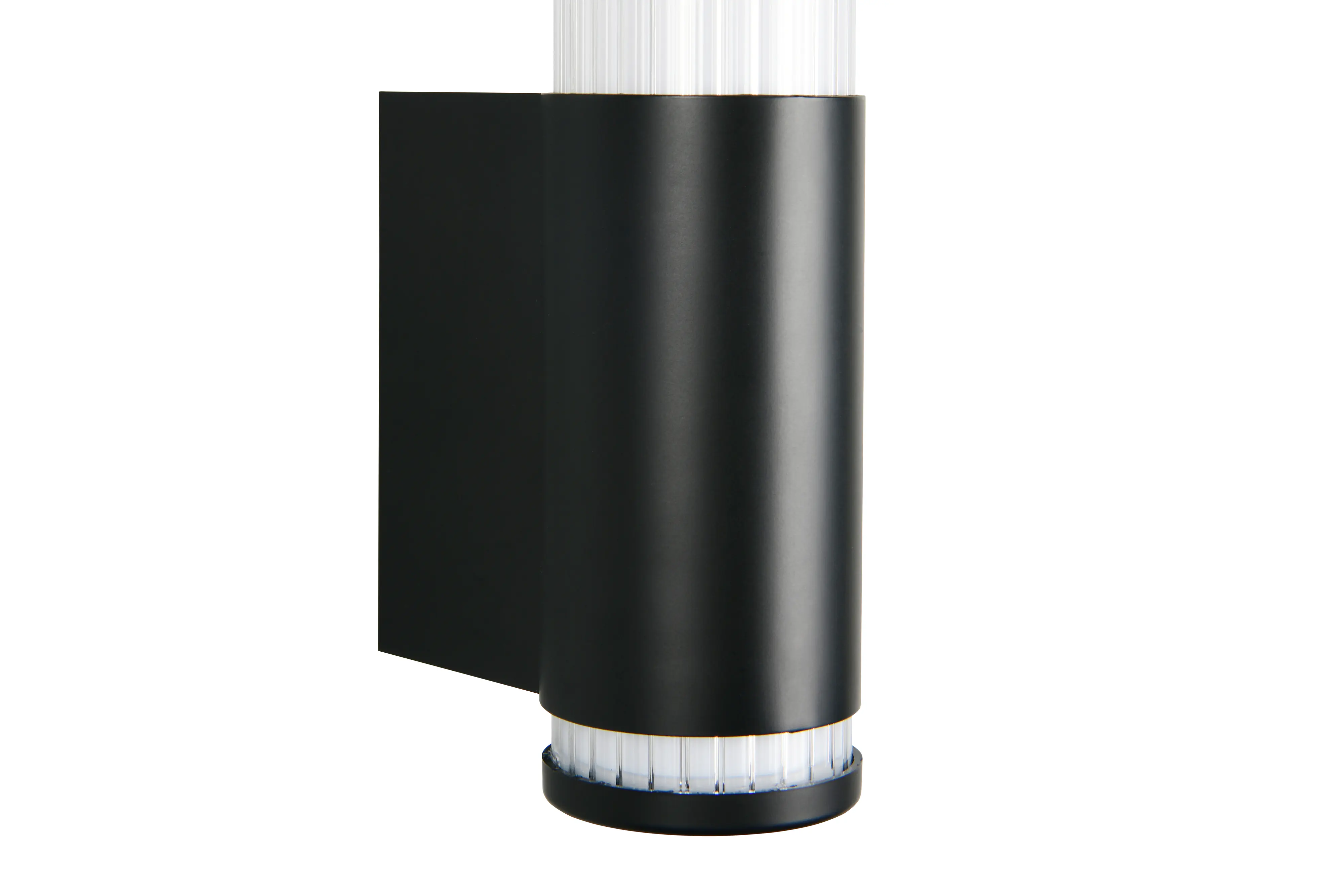 Trio LED-Wandleuchte Stefano schwarz matt 5,2 x 29 cm Steckdose 