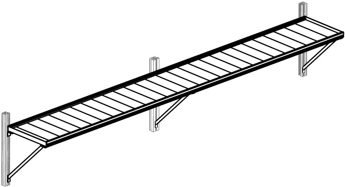 KGT Hängebord Rhodo III 26 cm tief, pressblank