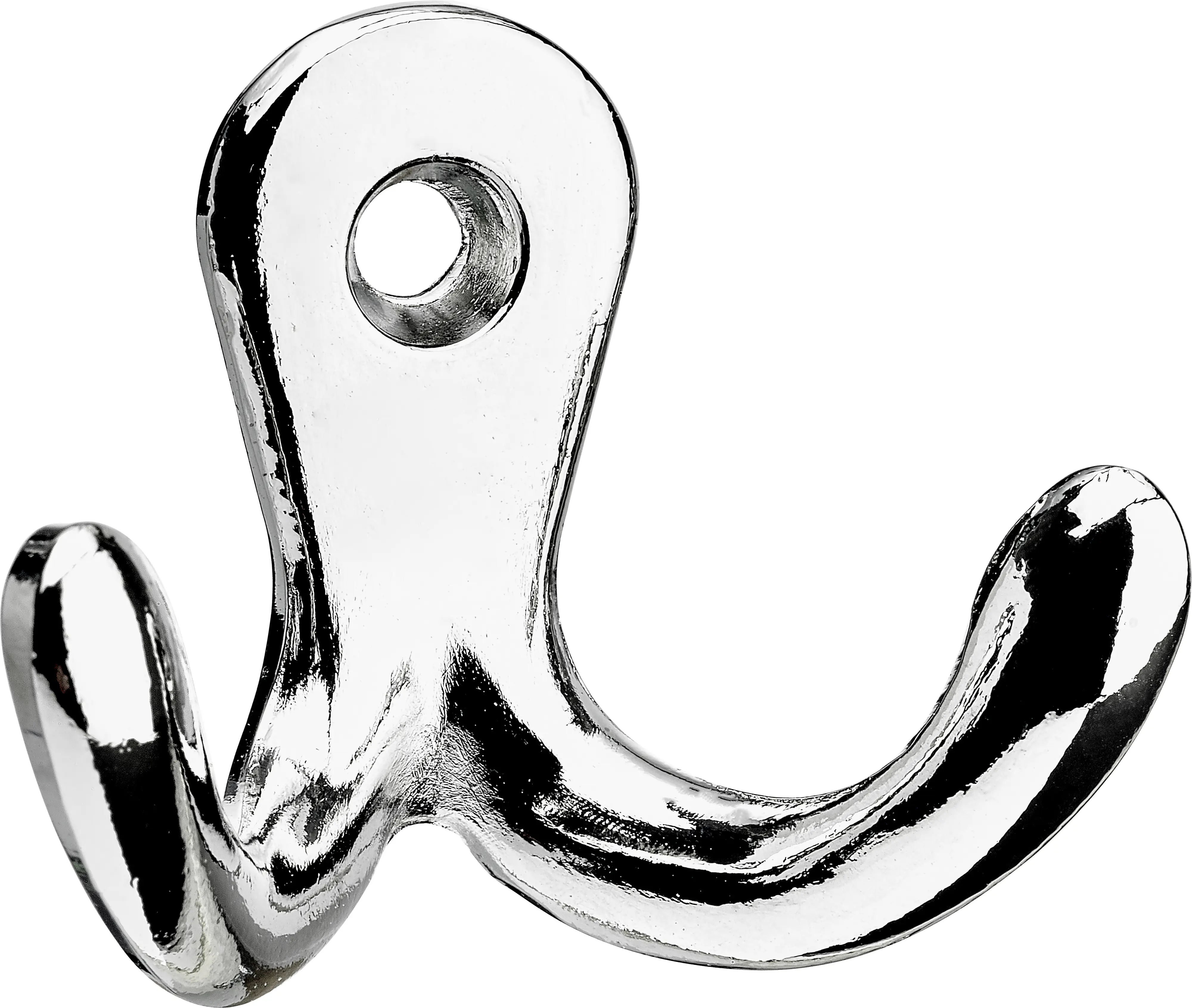 Hettich Zierhaken Zinkdruc kguss, Aluminium Optik, 1 Stück