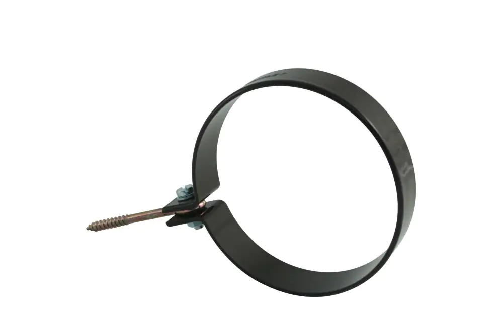 Marley Fallrohrschelle NW 105 mm, mit Ringschraube, braun