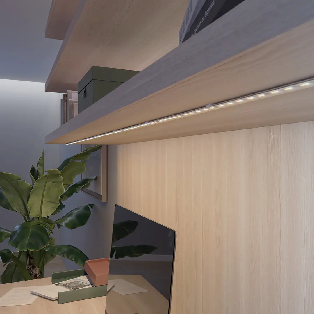 Philips Hue Halterung Flux Gradient LED-Streifen weiß 10 Stück