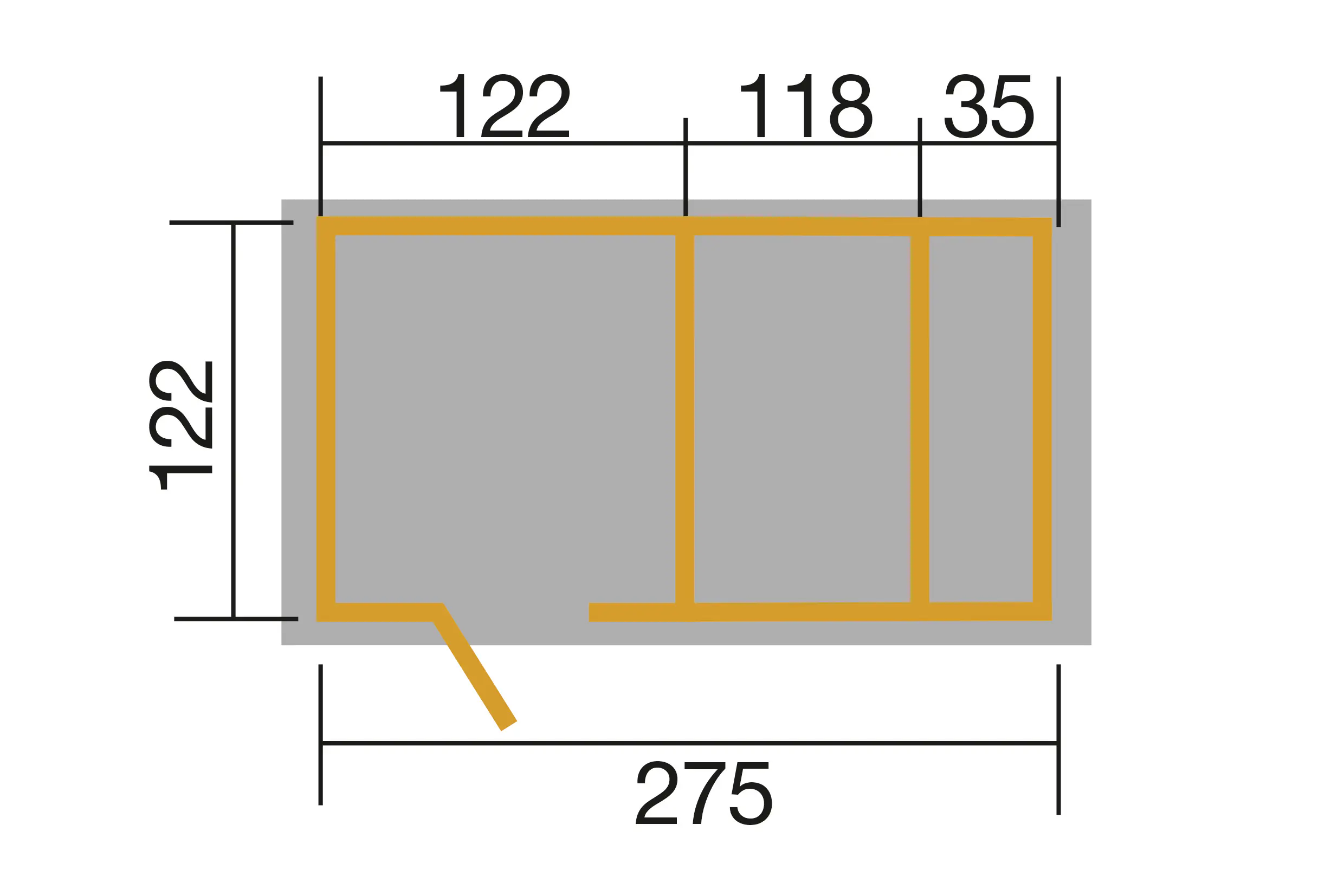 Weka Drachenhöhle Tabaluga 284 x 153 cm natur mit Sandkasten, Pergola, Schatztruhe Weka Drachenhöhle Tabaluga 284 x 153 cm natur mit Sandkasten, Pergola, Schatztruhe